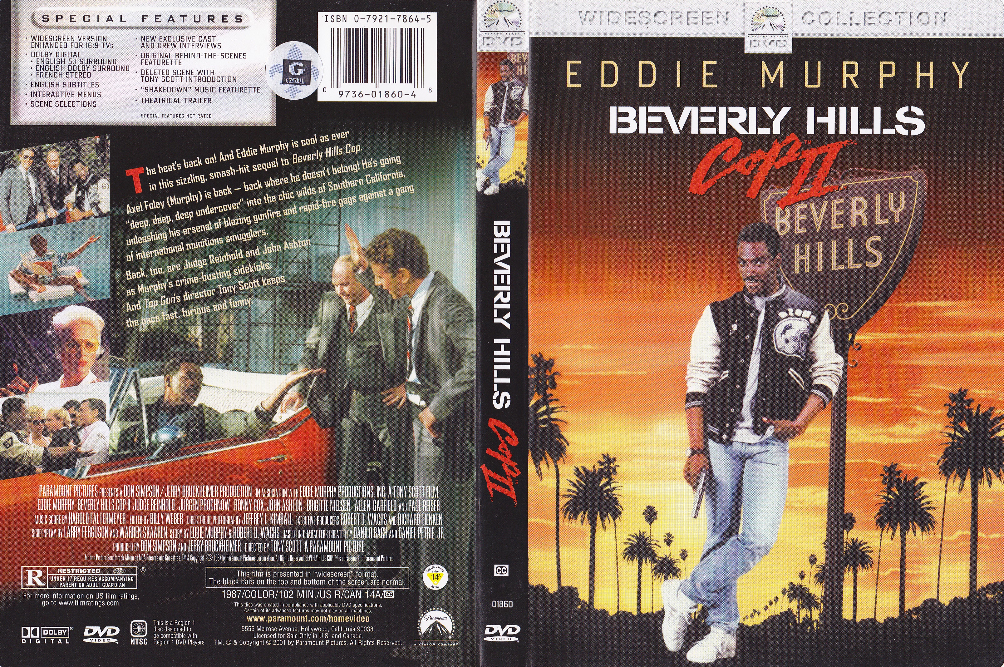 Jaquette DVD Beverly hills cop 2 - Le flic de Beverly Hills 2 (Canadienne)