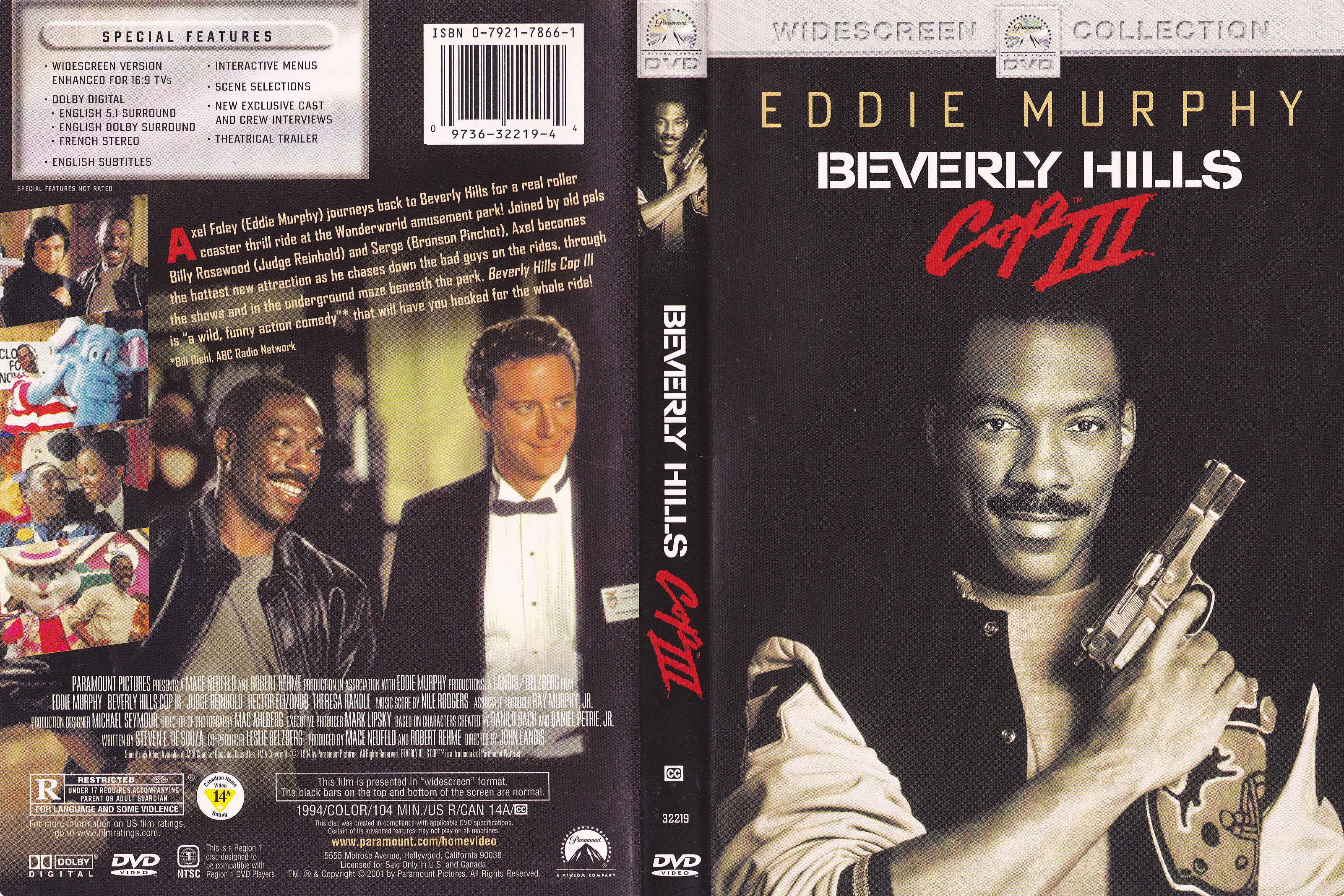 Jaquette DVD Beverly hills cop 3 - Le flic de beverly Hills 3 (Canadienne)