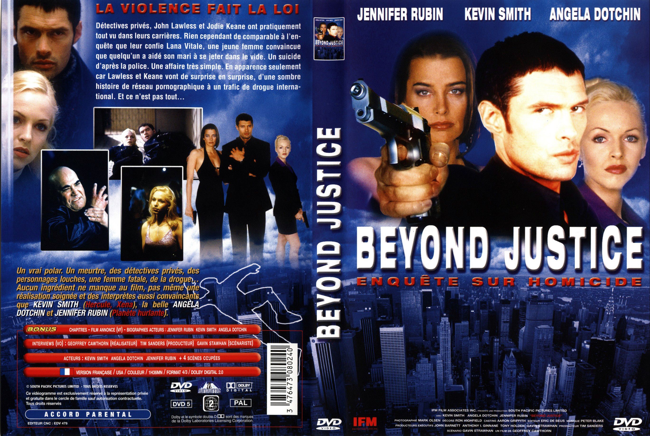 Jaquette DVD Beyond justice