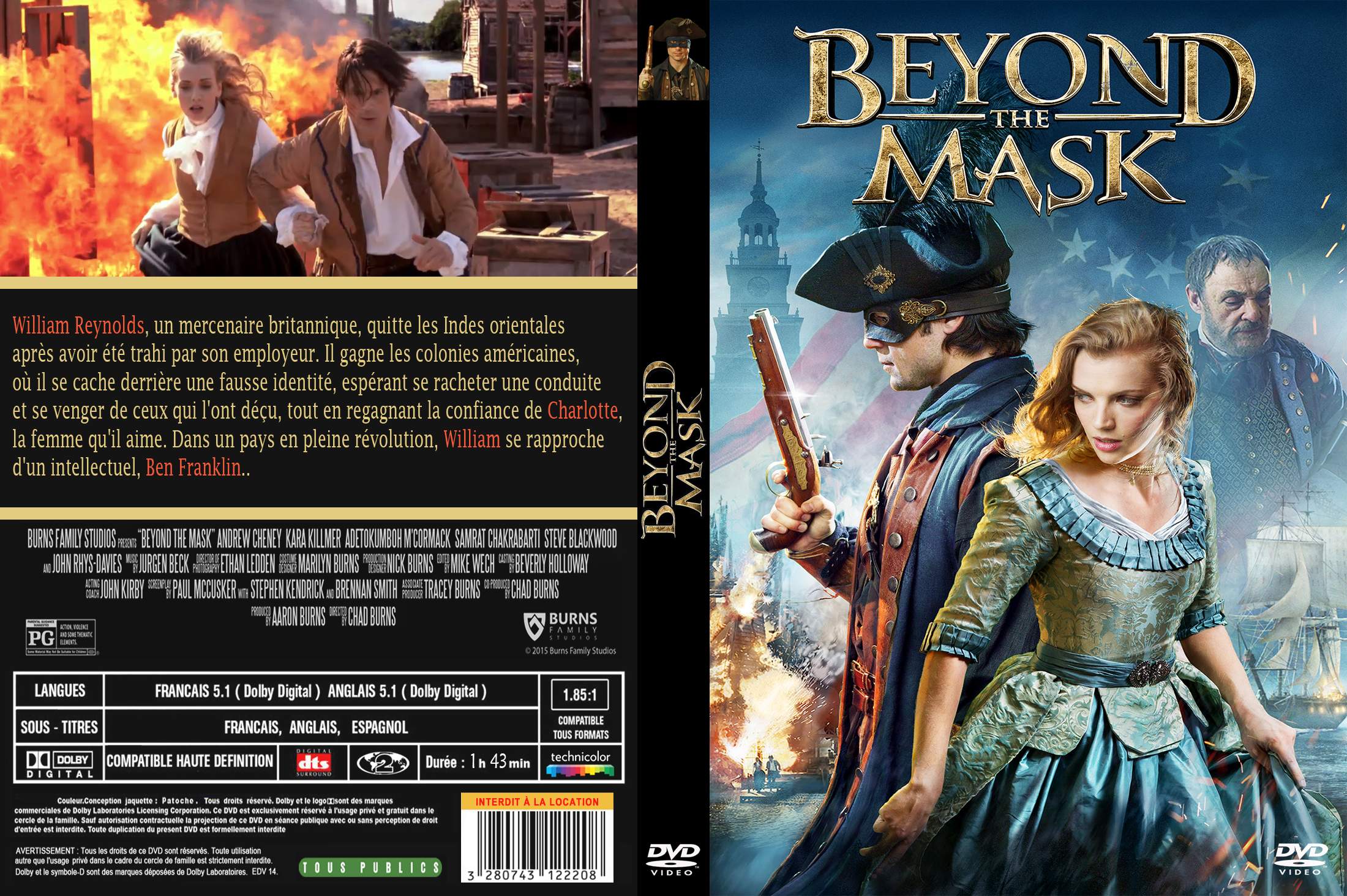 Jaquette DVD Beyond the mask custom