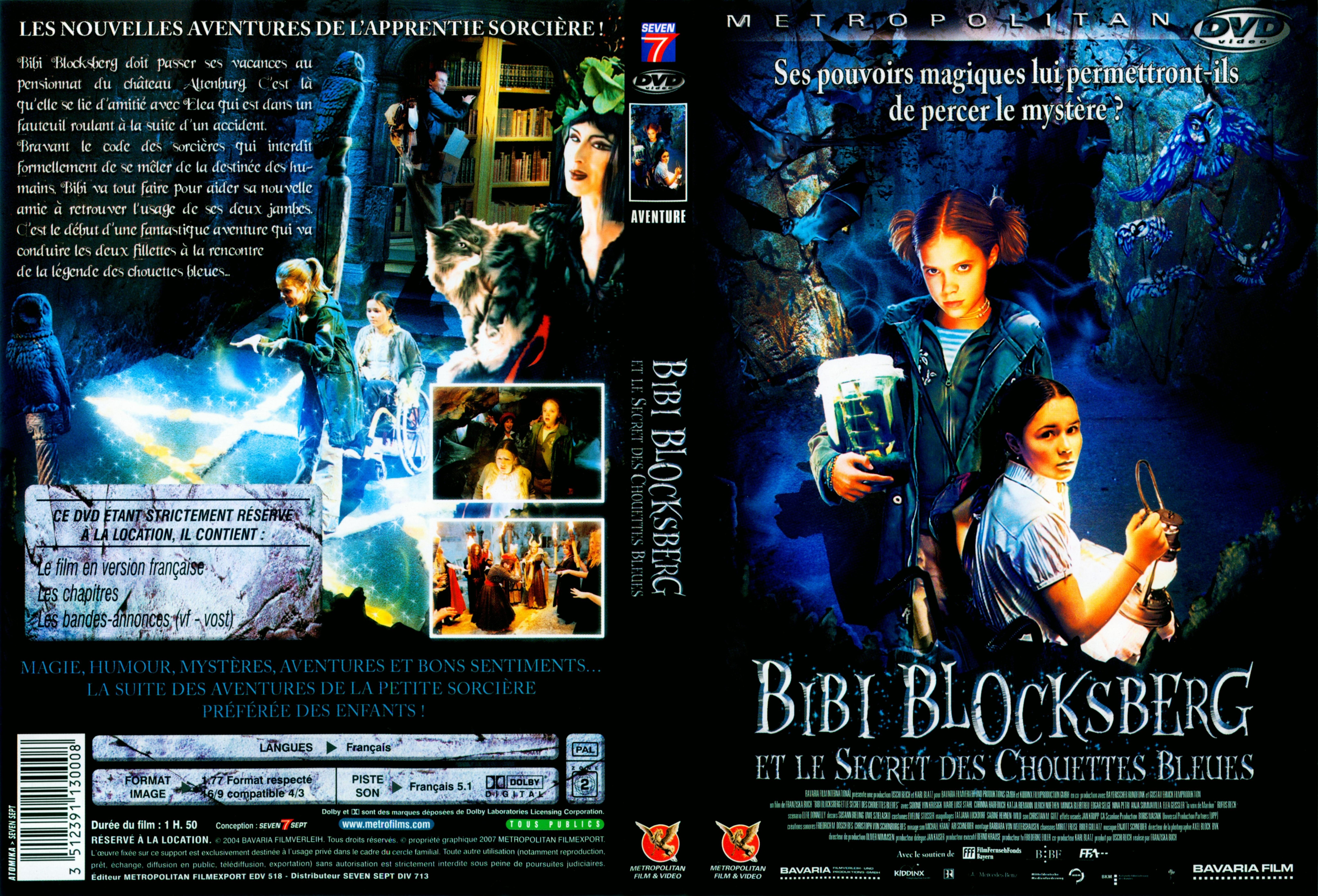 Jaquette DVD Bibi Blocksberg et le secret des chouettes bleues