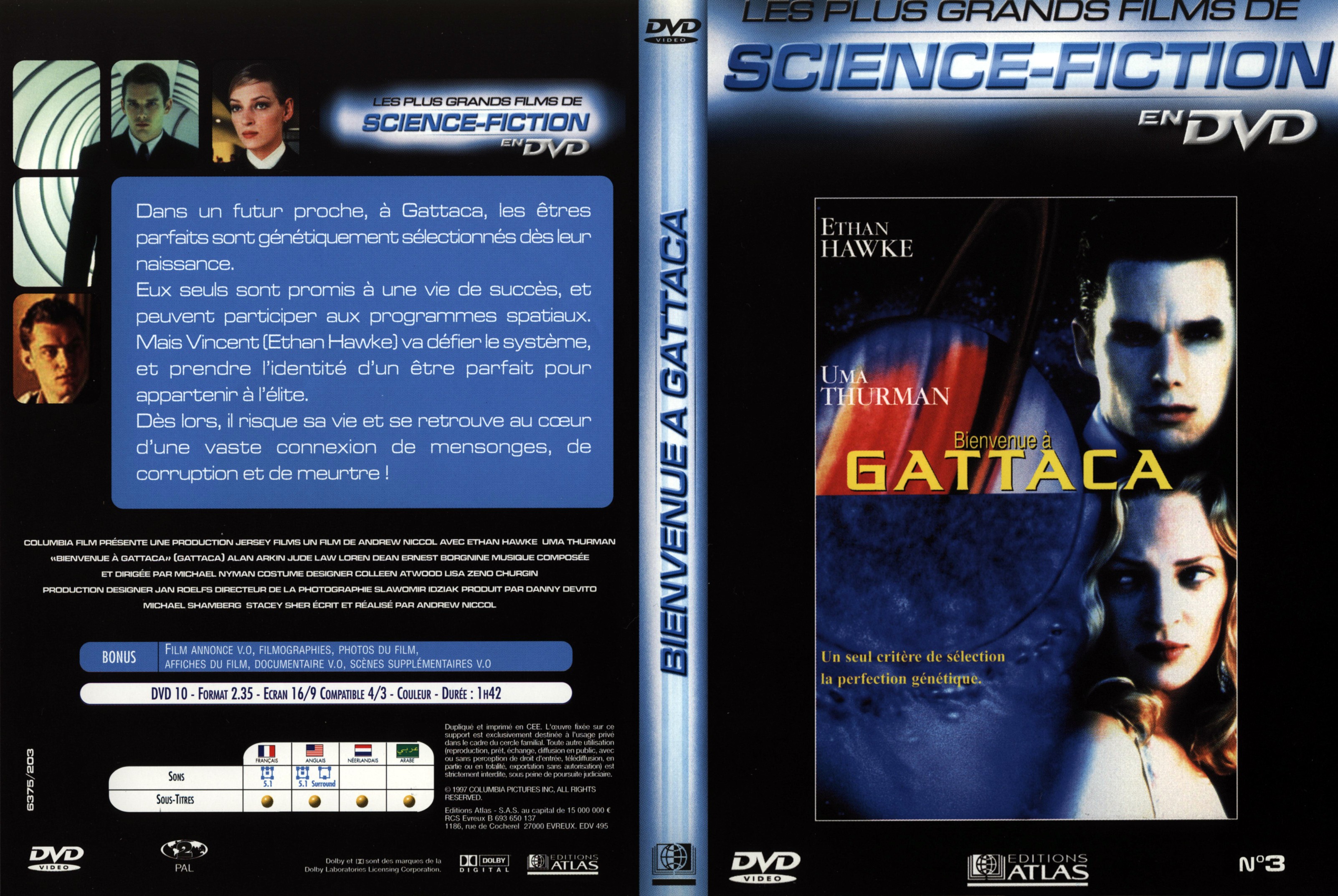 Jaquette DVD Bienvenue  Gattaca v2