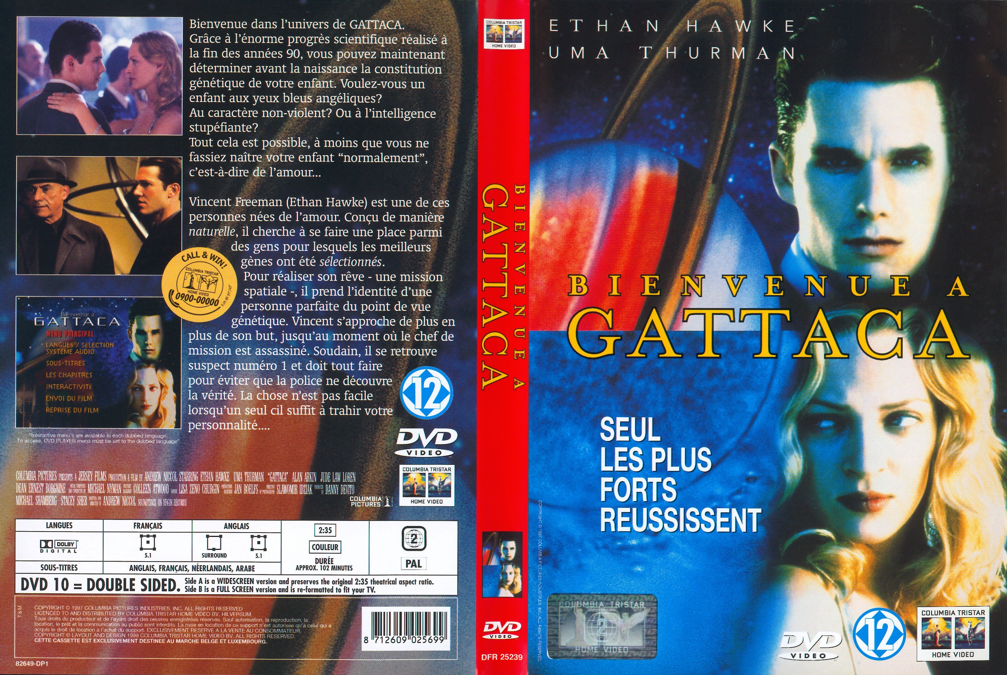 Jaquette DVD Bienvenue  Gattaca v3