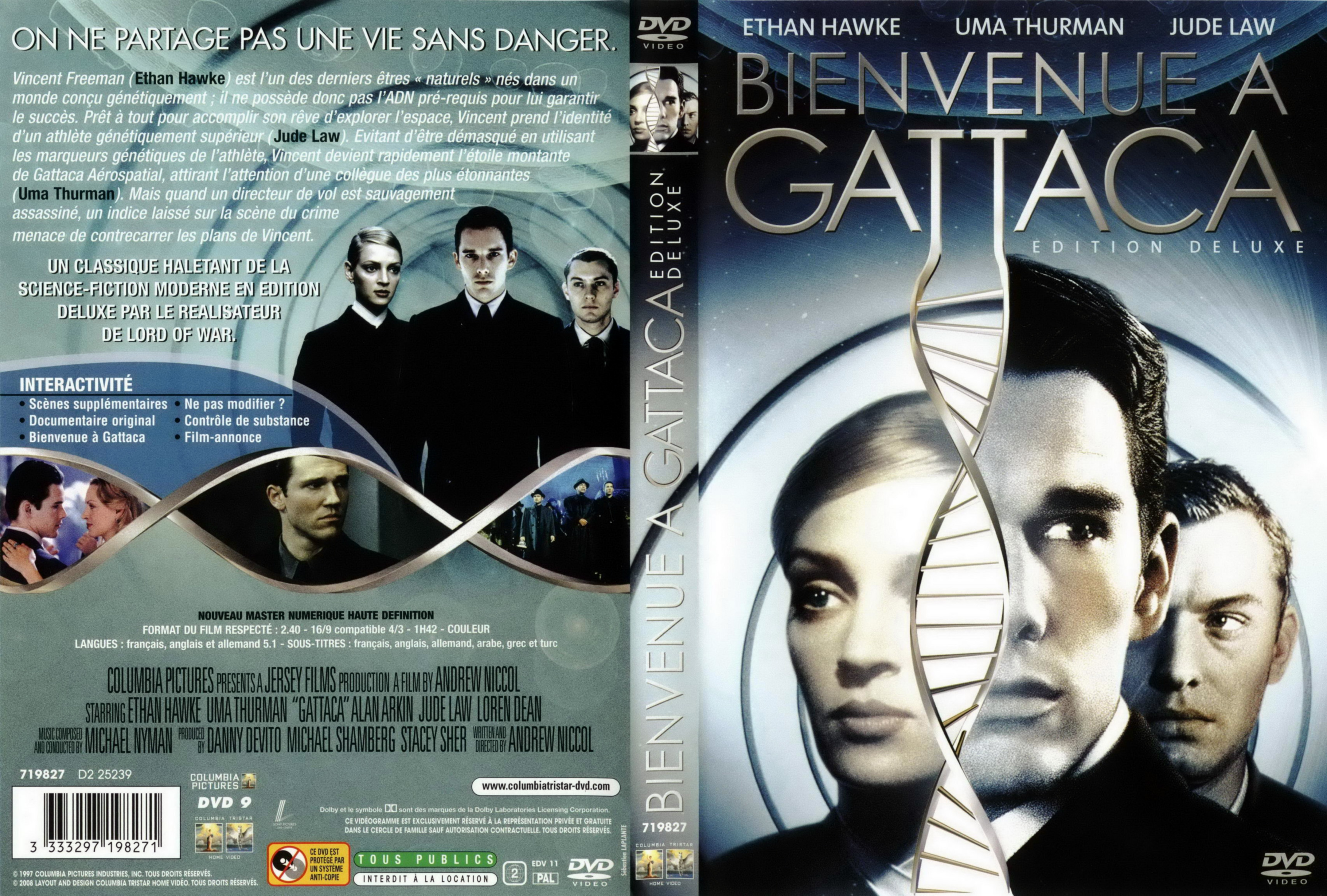 Jaquette DVD Bienvenue  Gattaca v4