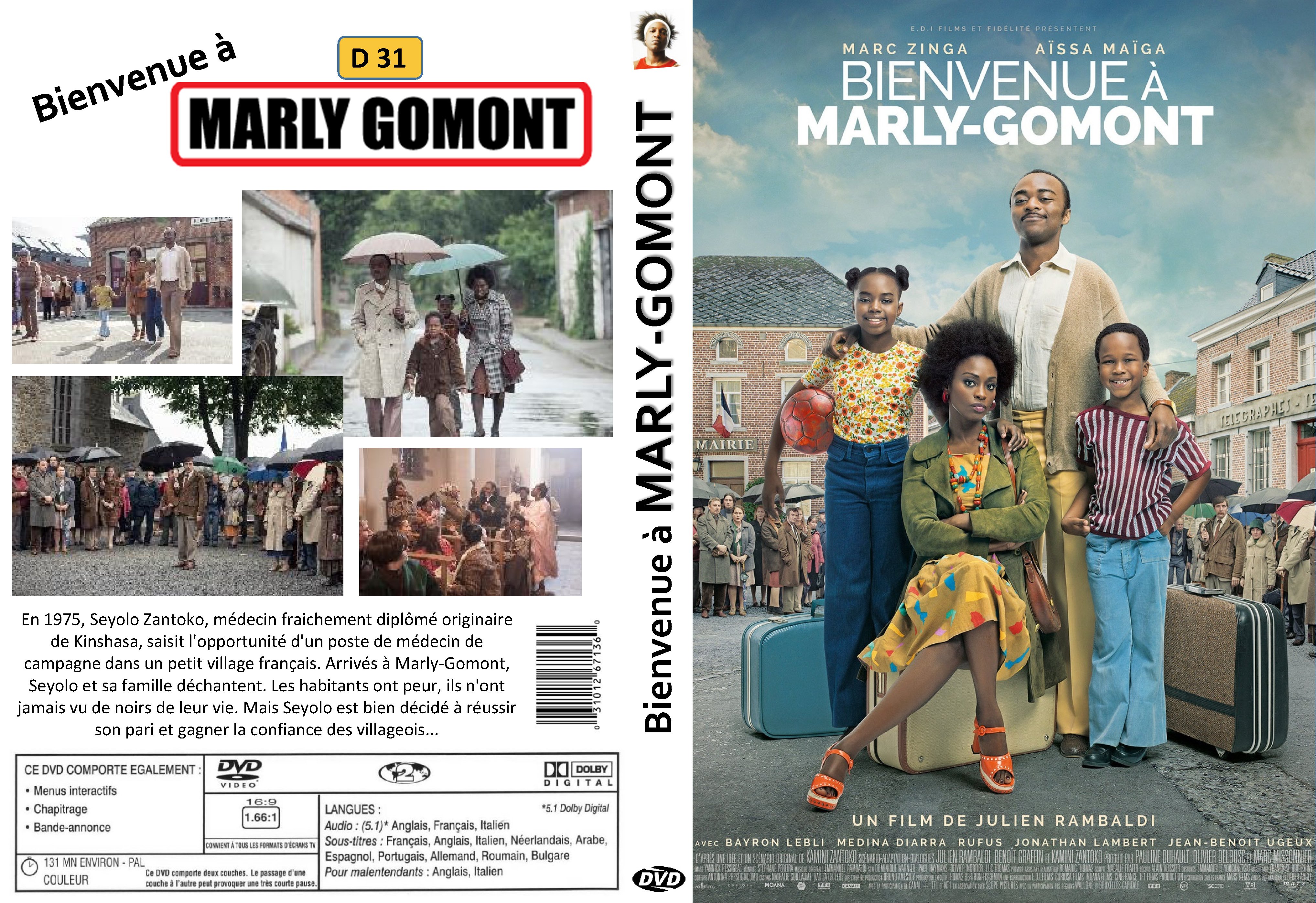 Jaquette DVD Bienvenue  Marly-Gomont custom