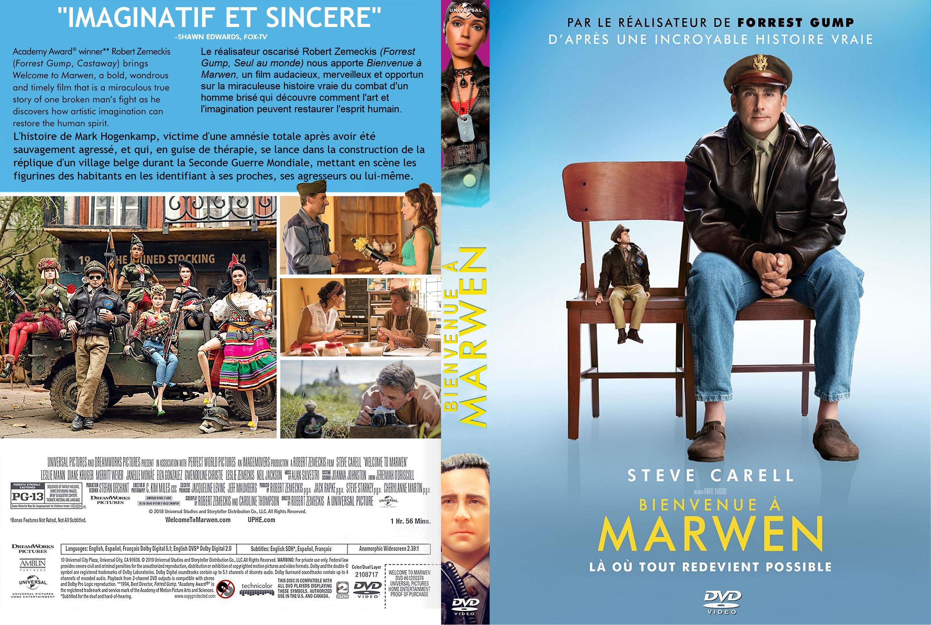 Jaquette DVD Bienvenue  Marwen custom