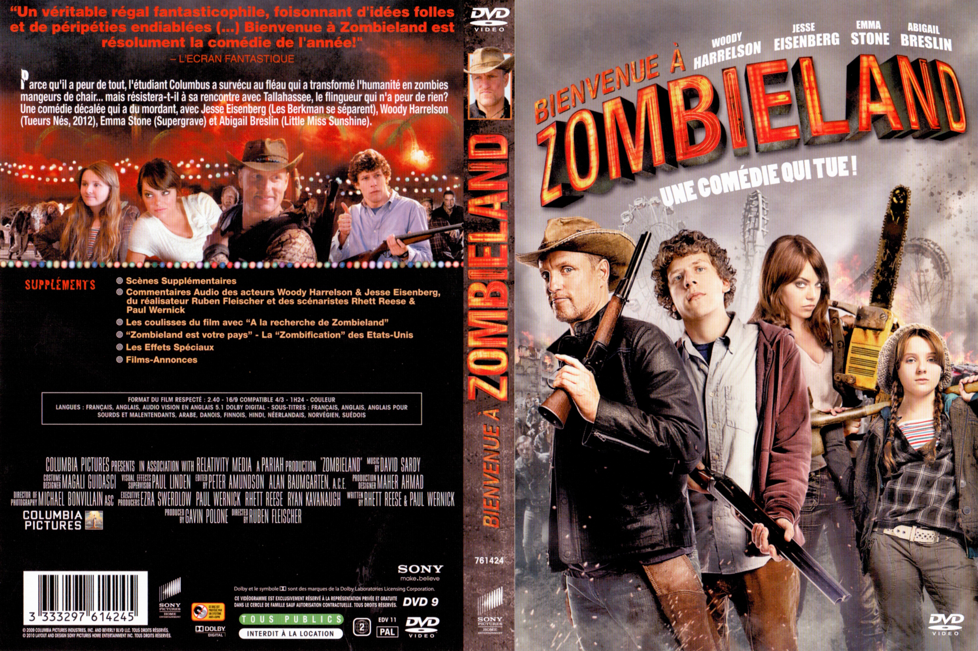 Jaquette DVD Bienvenue  Zombieland