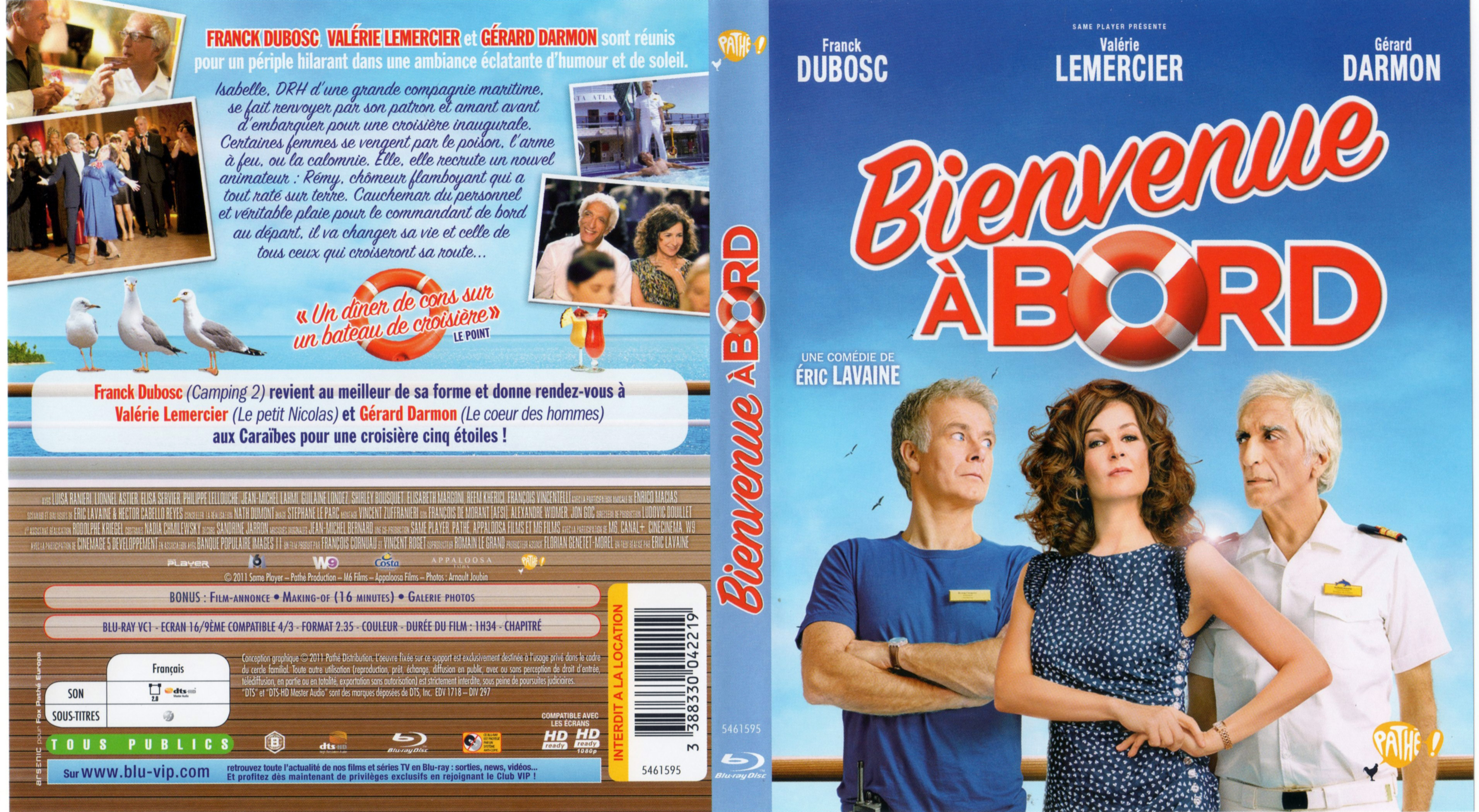 Jaquette DVD Bienvenue  bord (BLU-RAY)