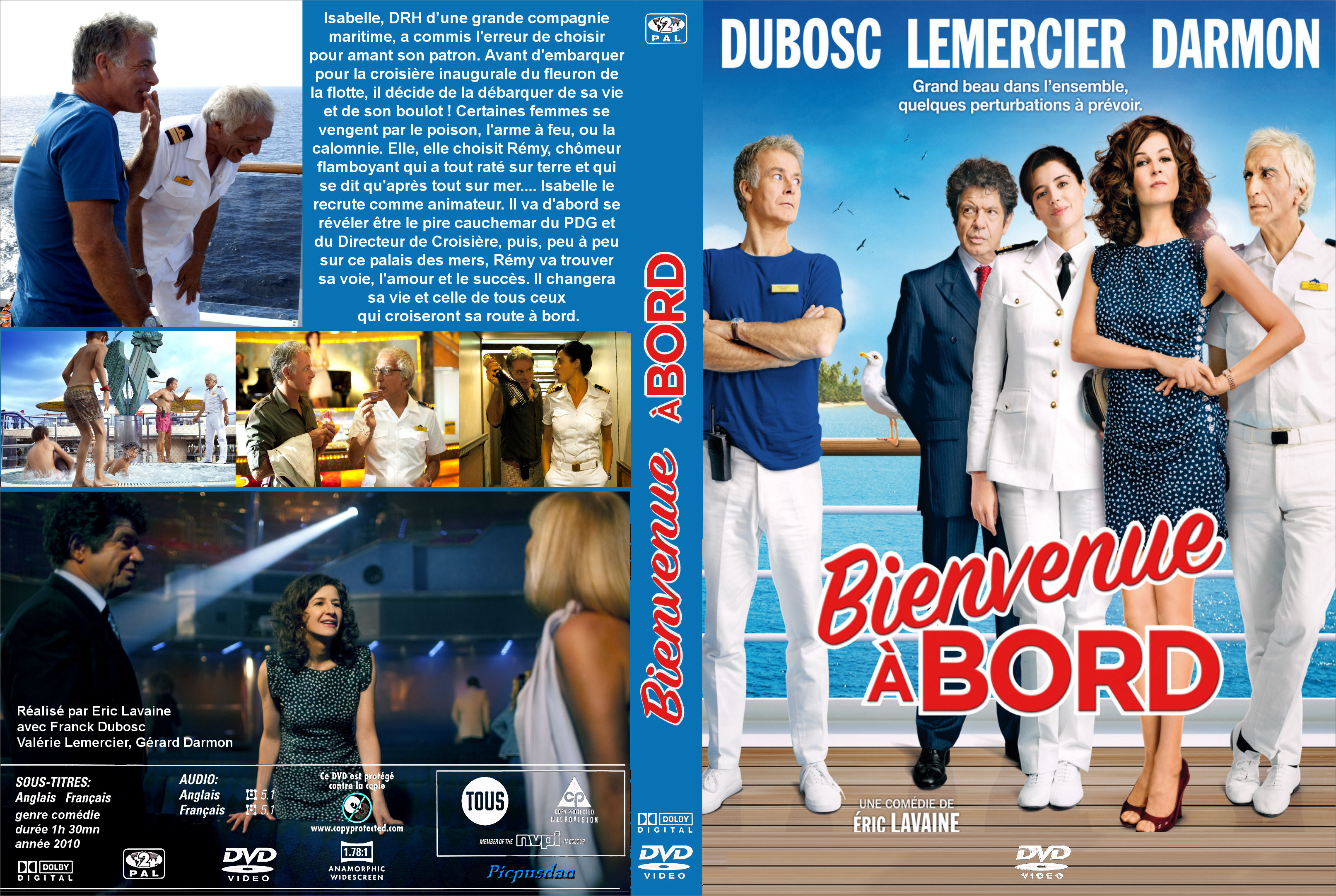 Jaquette DVD Bienvenue  bord custom