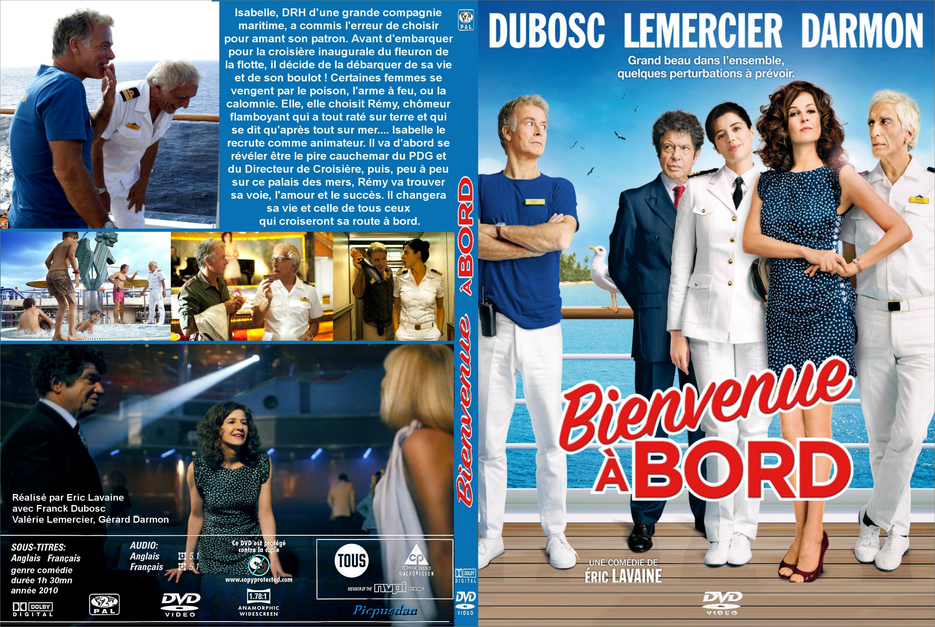 Jaquette DVD Bienvenue  bord custom - SLIM