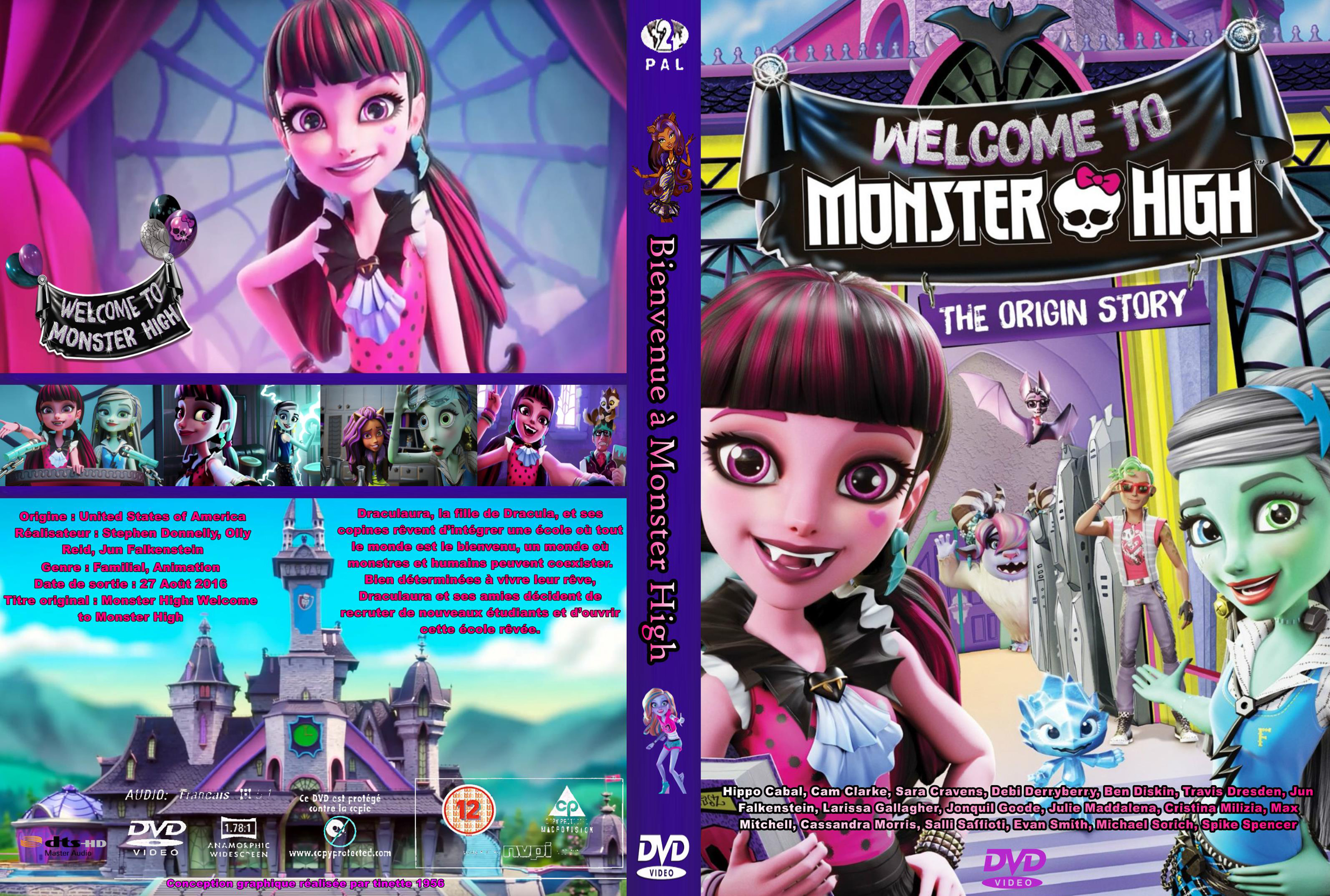 Jaquette DVD Bienvenue  monster high custom