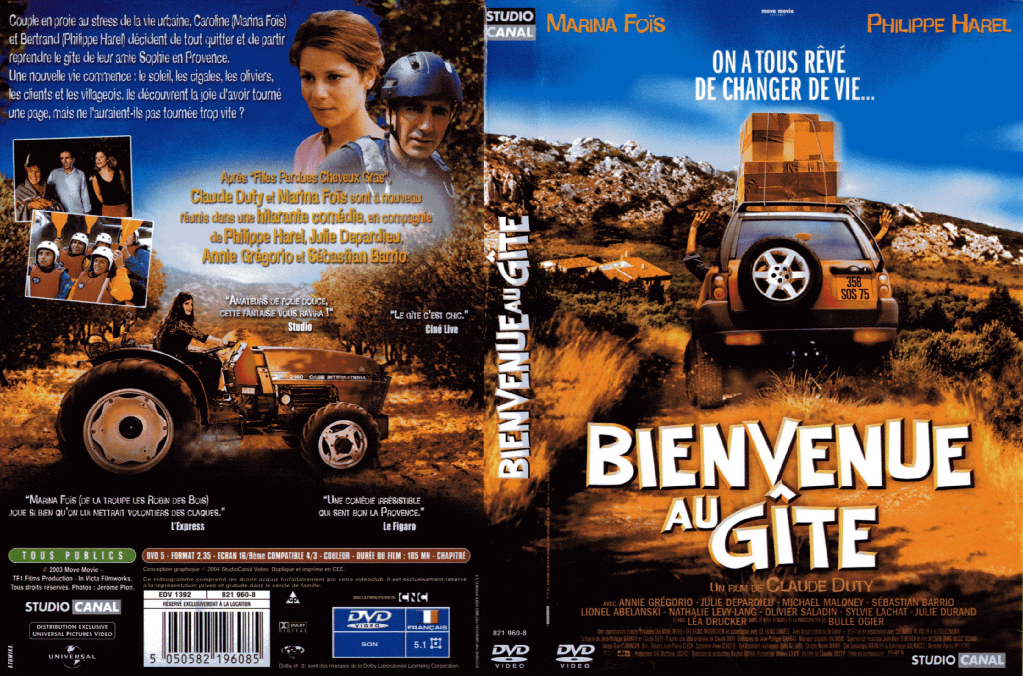 Jaquette DVD Bienvenue au gite