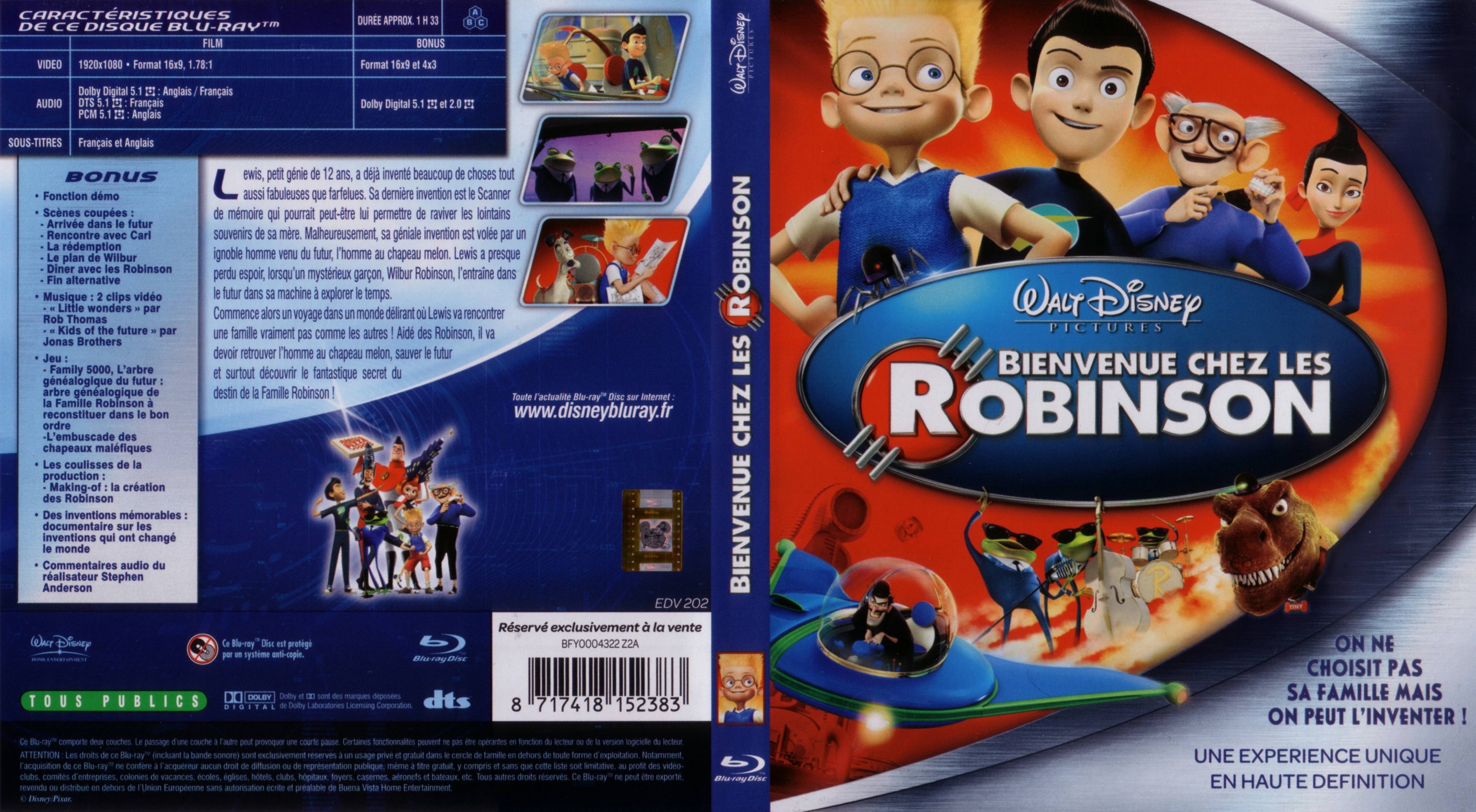 Jaquette DVD Bienvenue chez les Robinson (BLU-RAY)