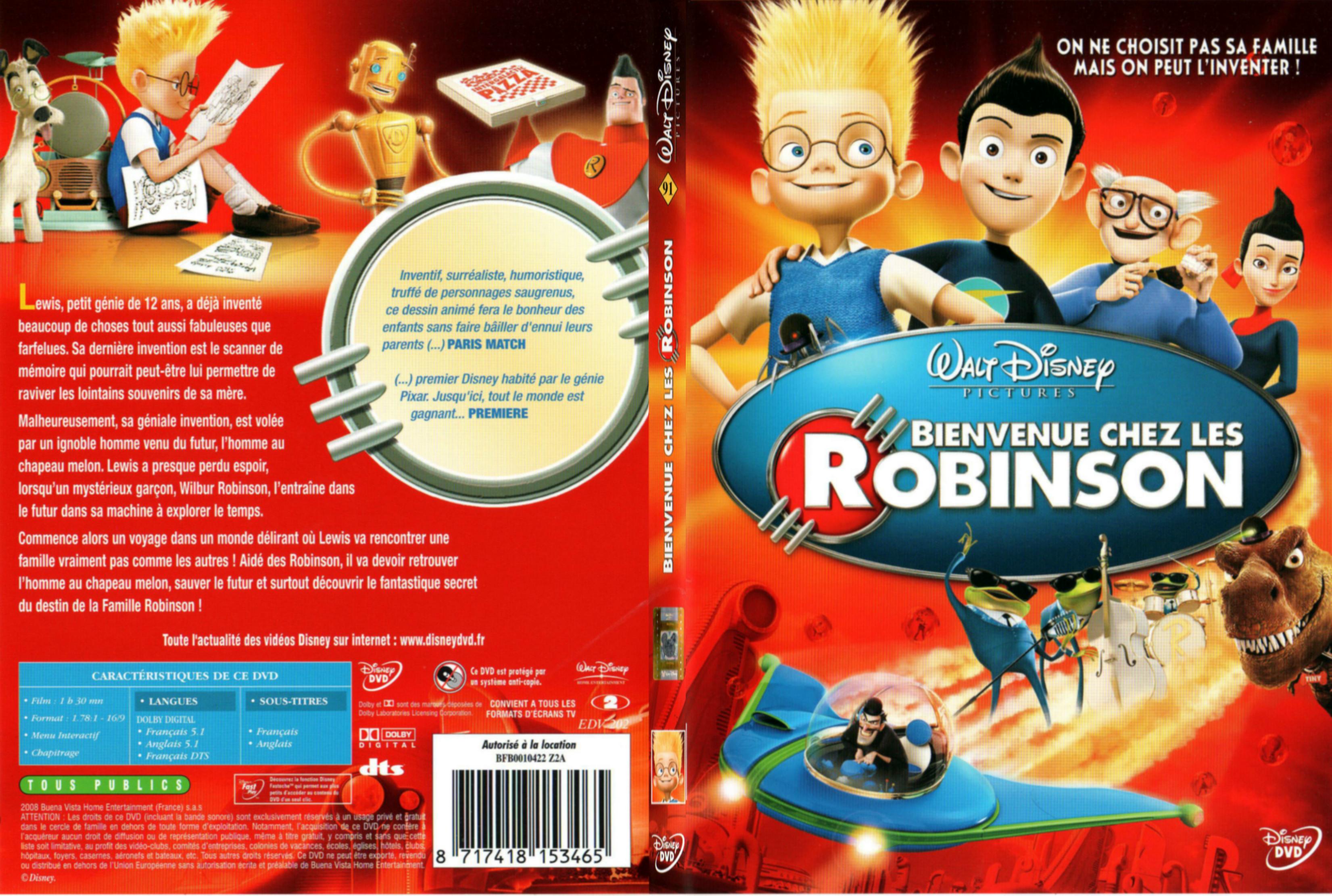 Jaquette DVD de Bienvenue chez les Robinson SLIM Cinéma Passion