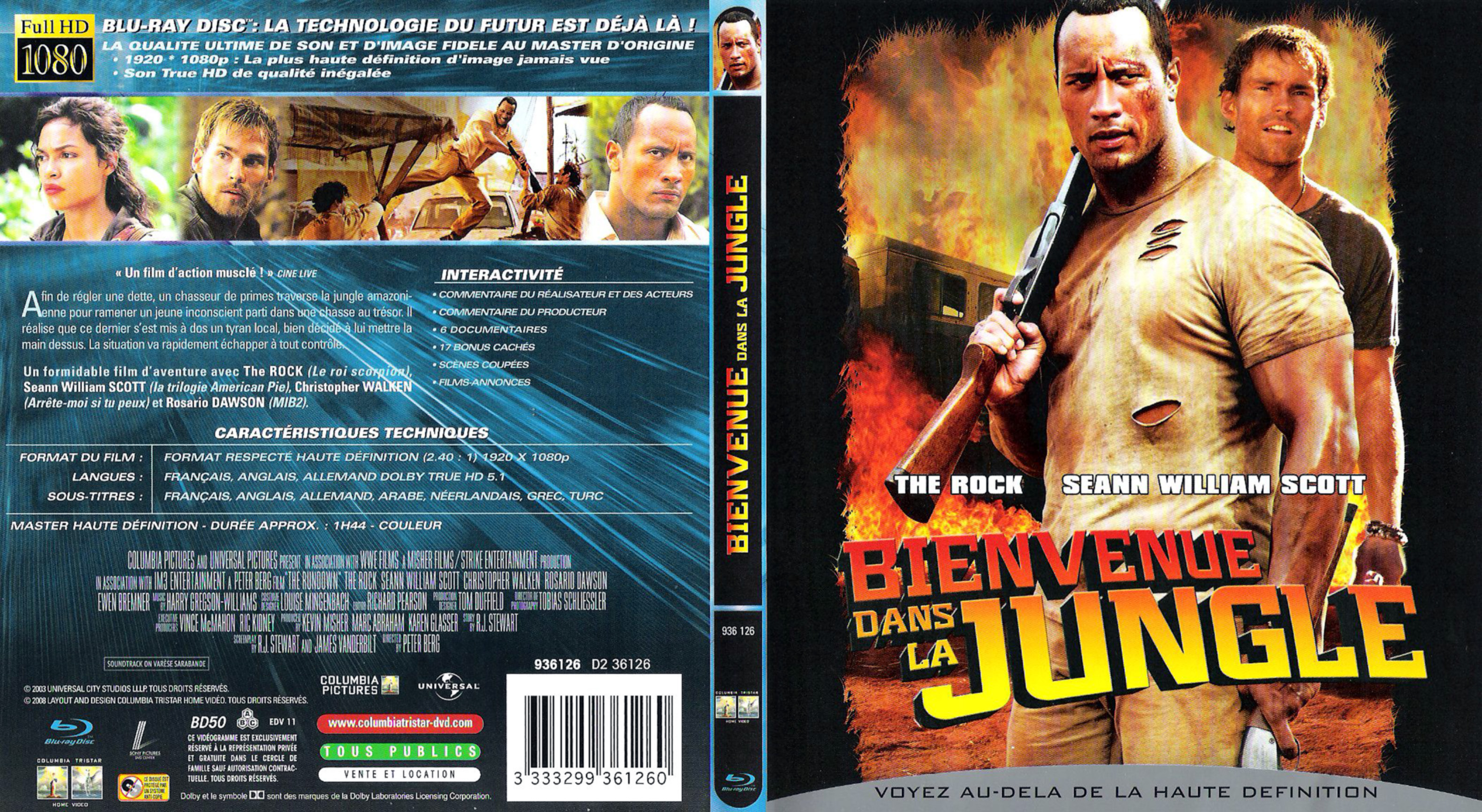 Jaquette DVD Bienvenue dans la jungle (BLU-RAY)