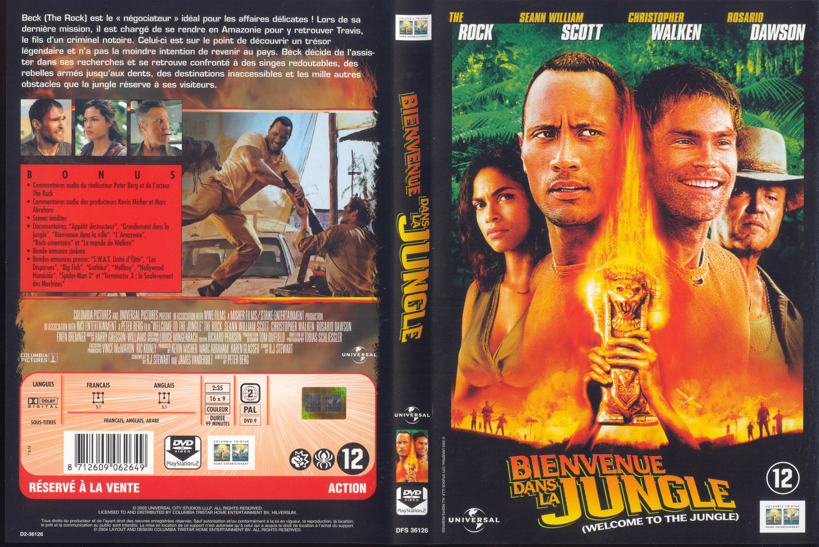 Jaquette DVD Bienvenue dans la jungle v2
