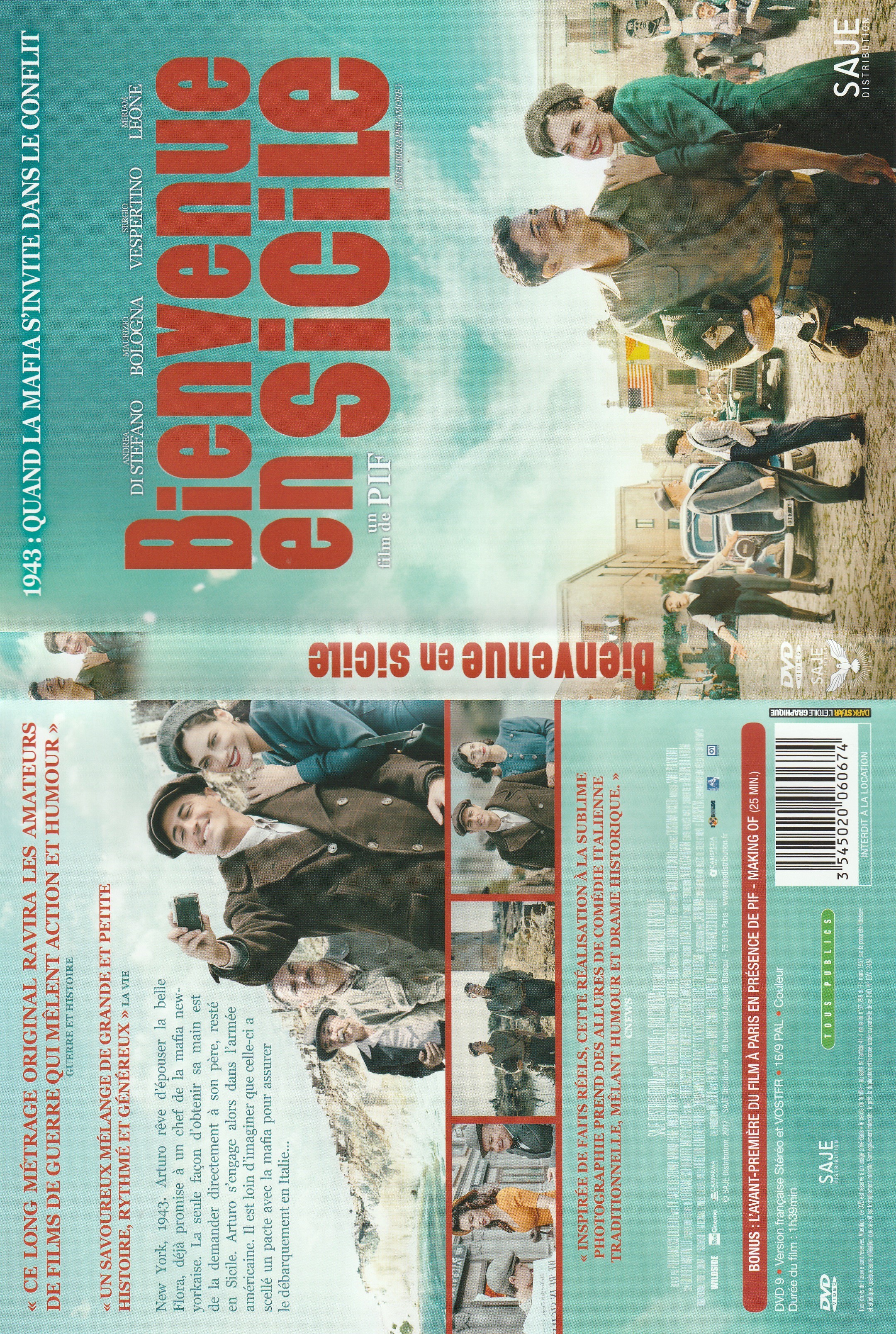 Jaquette DVD Bienvenue en sicile