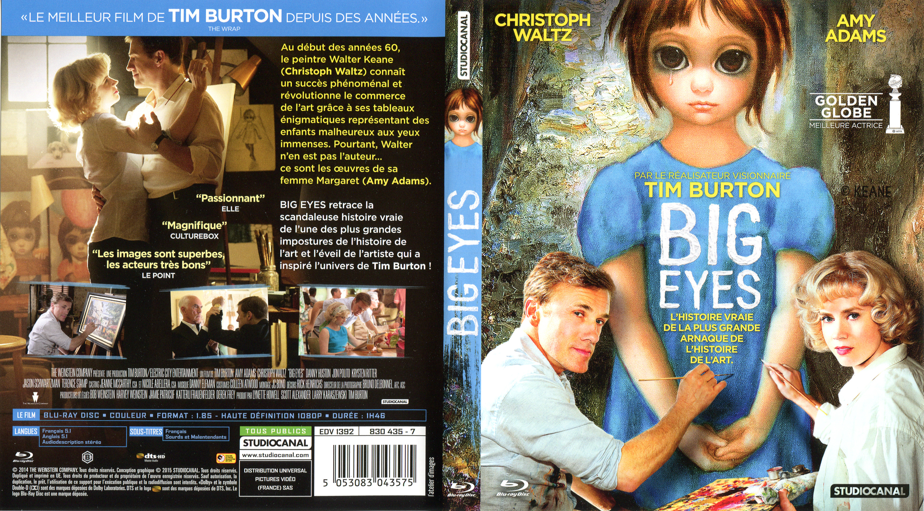 Jaquette DVD Big Eyes (BLU-RAY)