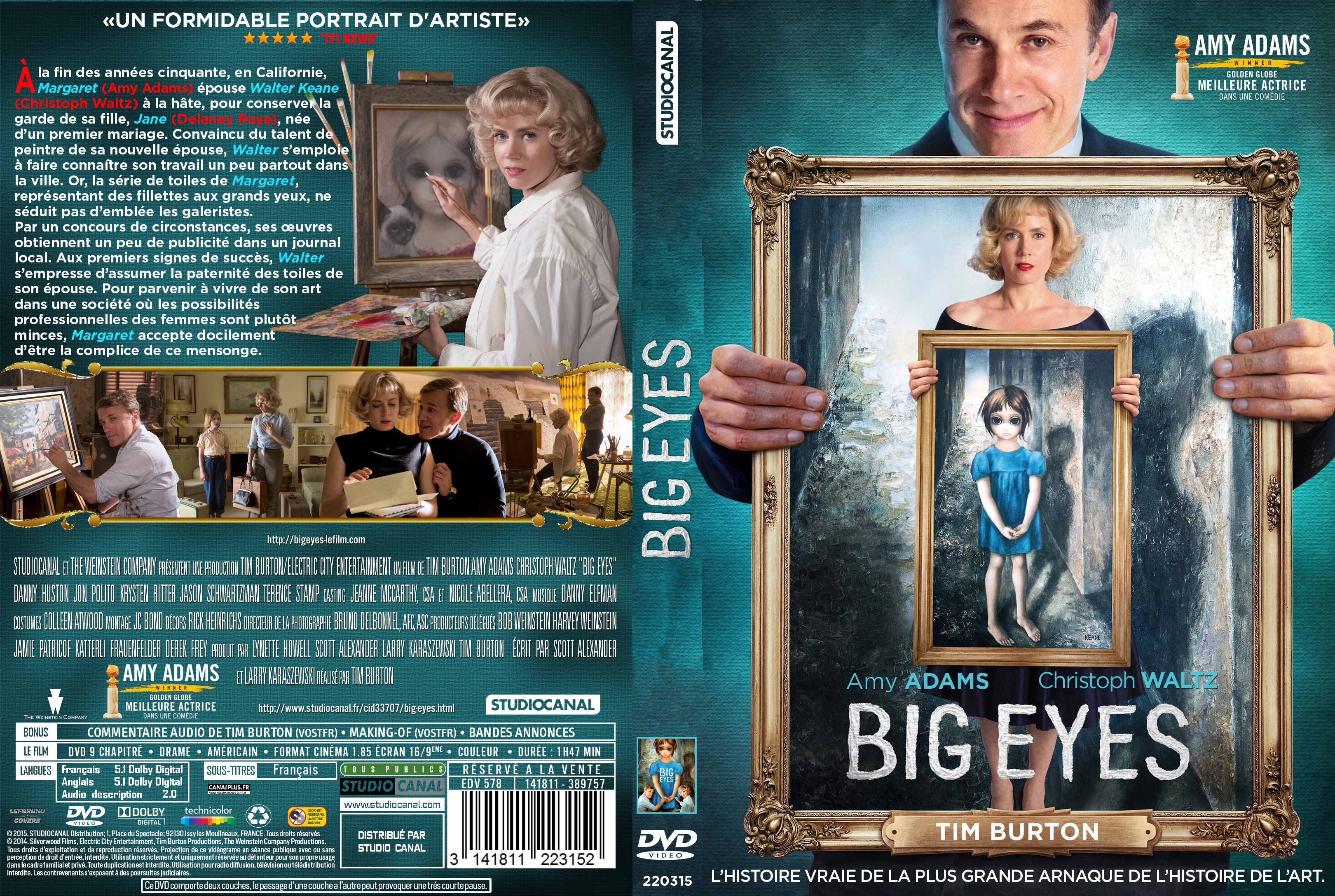 Jaquette DVD Big Eyes custom