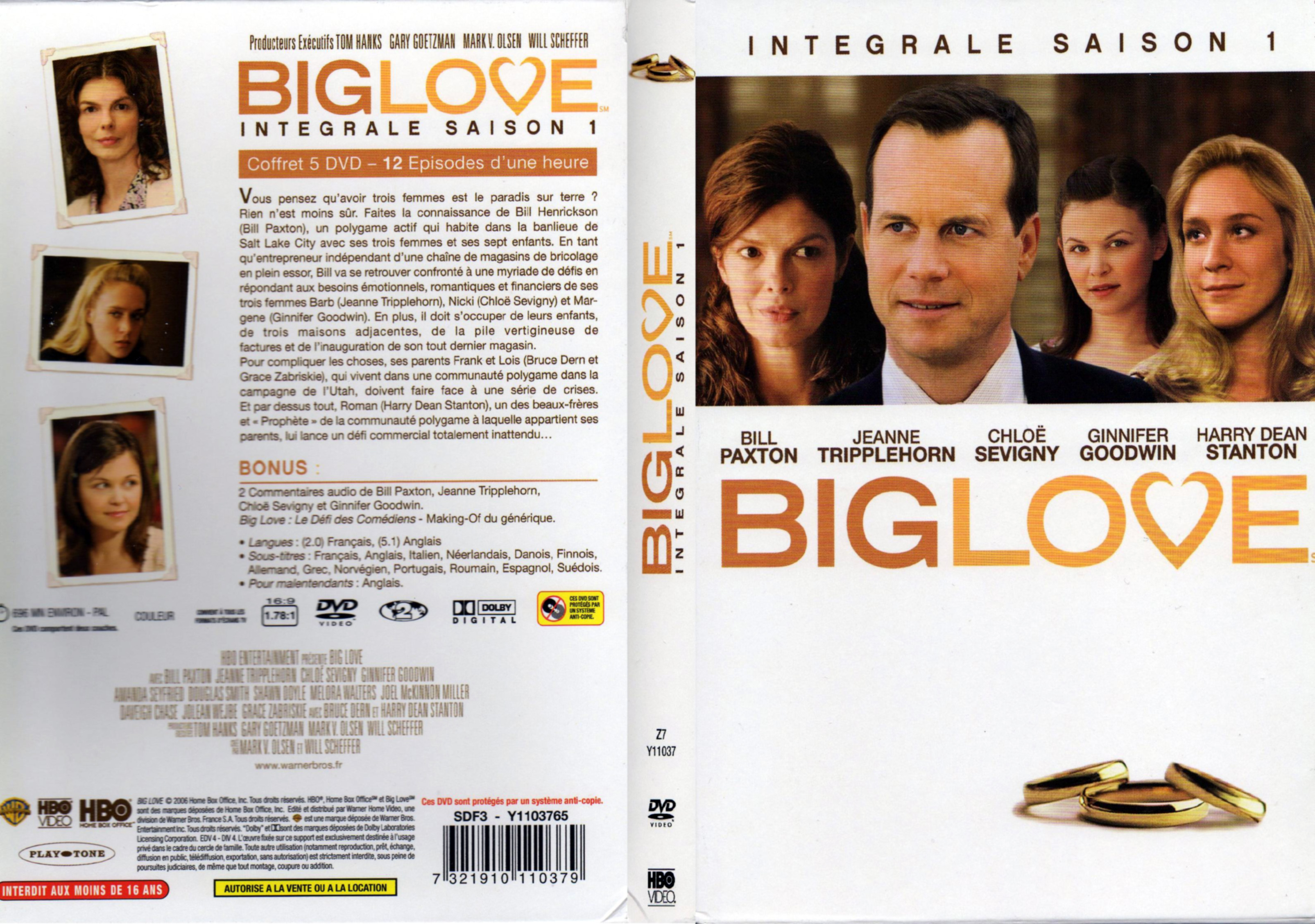 Jaquette DVD Big Love Saison 1 COFFRET