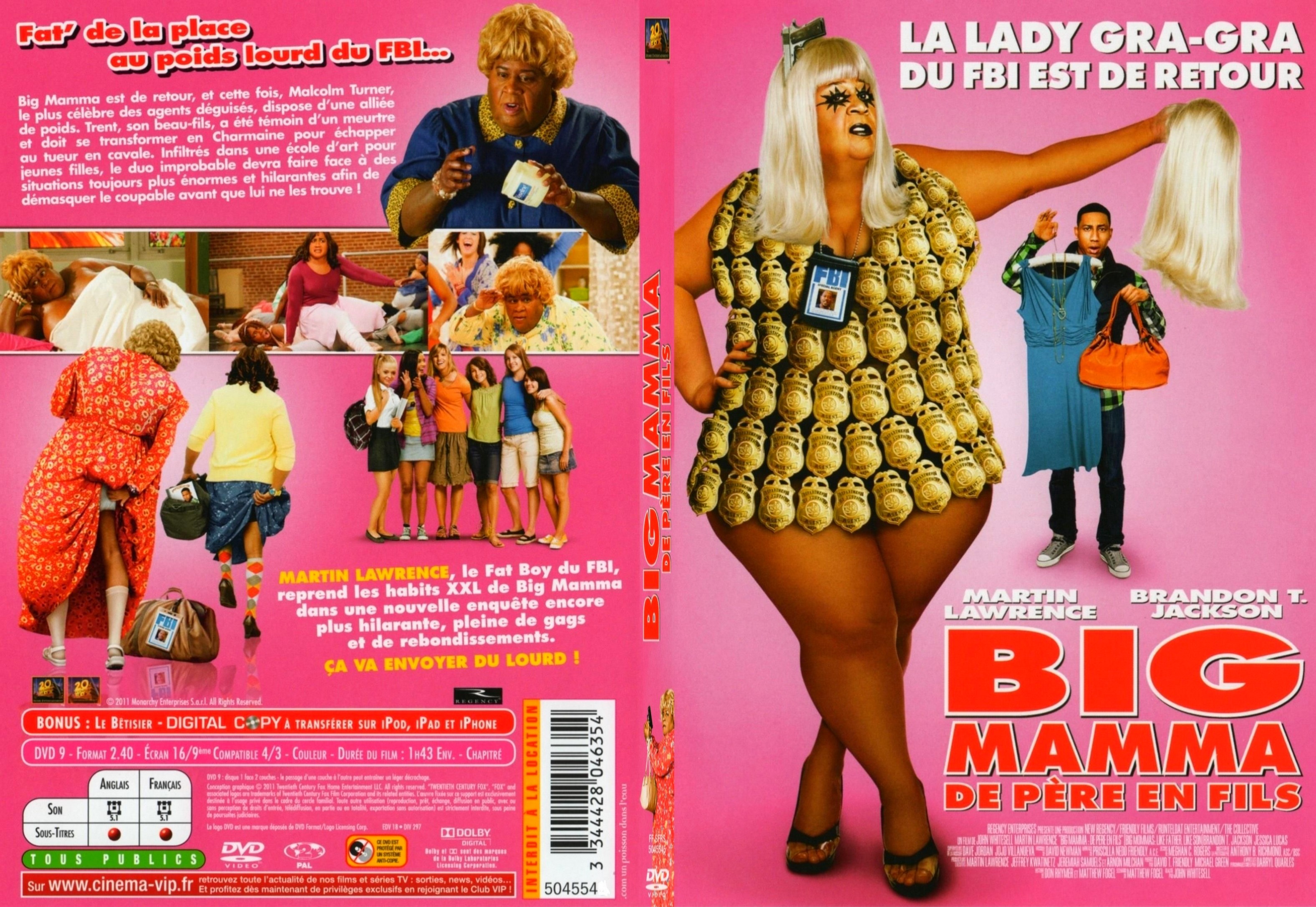 Jaquette DVD Big Mamma De pere en fils - SLIM