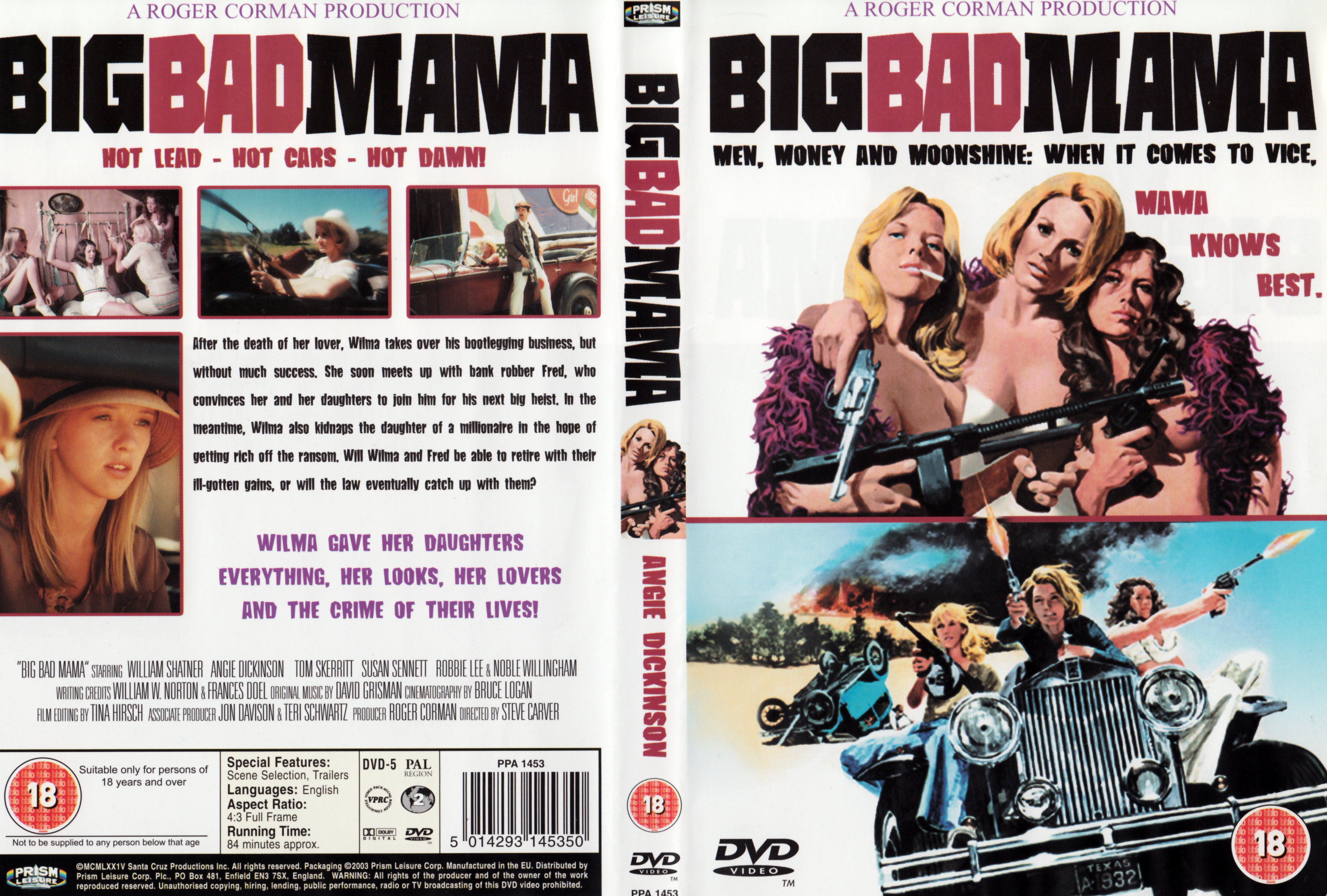Jaquette DVD Big bad mama - Super nanas Zone 1