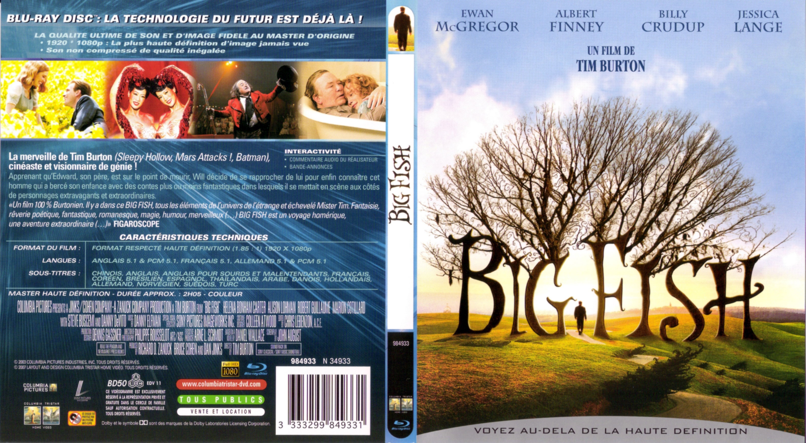 Jaquette DVD Big fish (BLU-RAY)