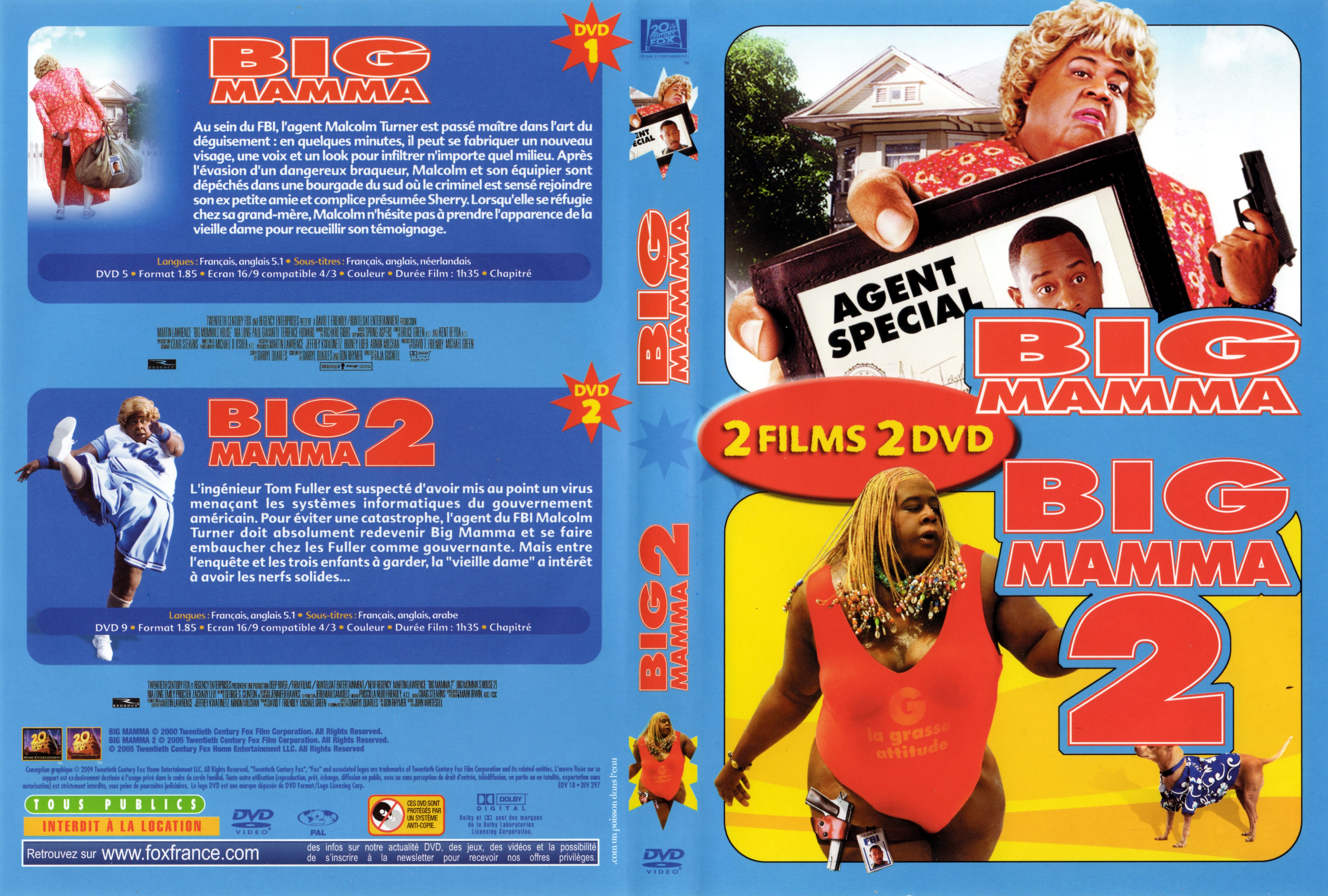 Jaquette DVD Big mamma 1 et 2