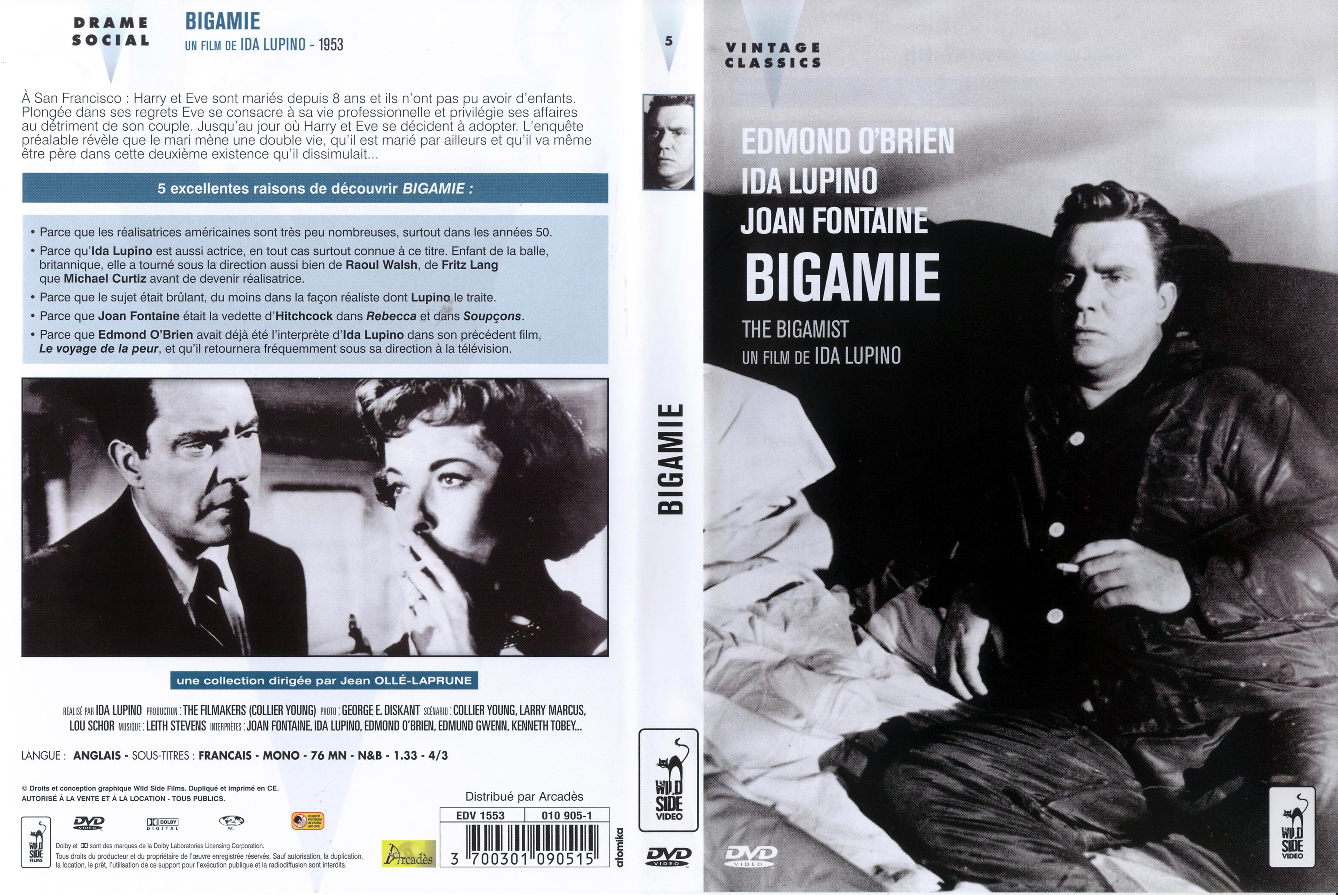 Jaquette DVD Bigamie