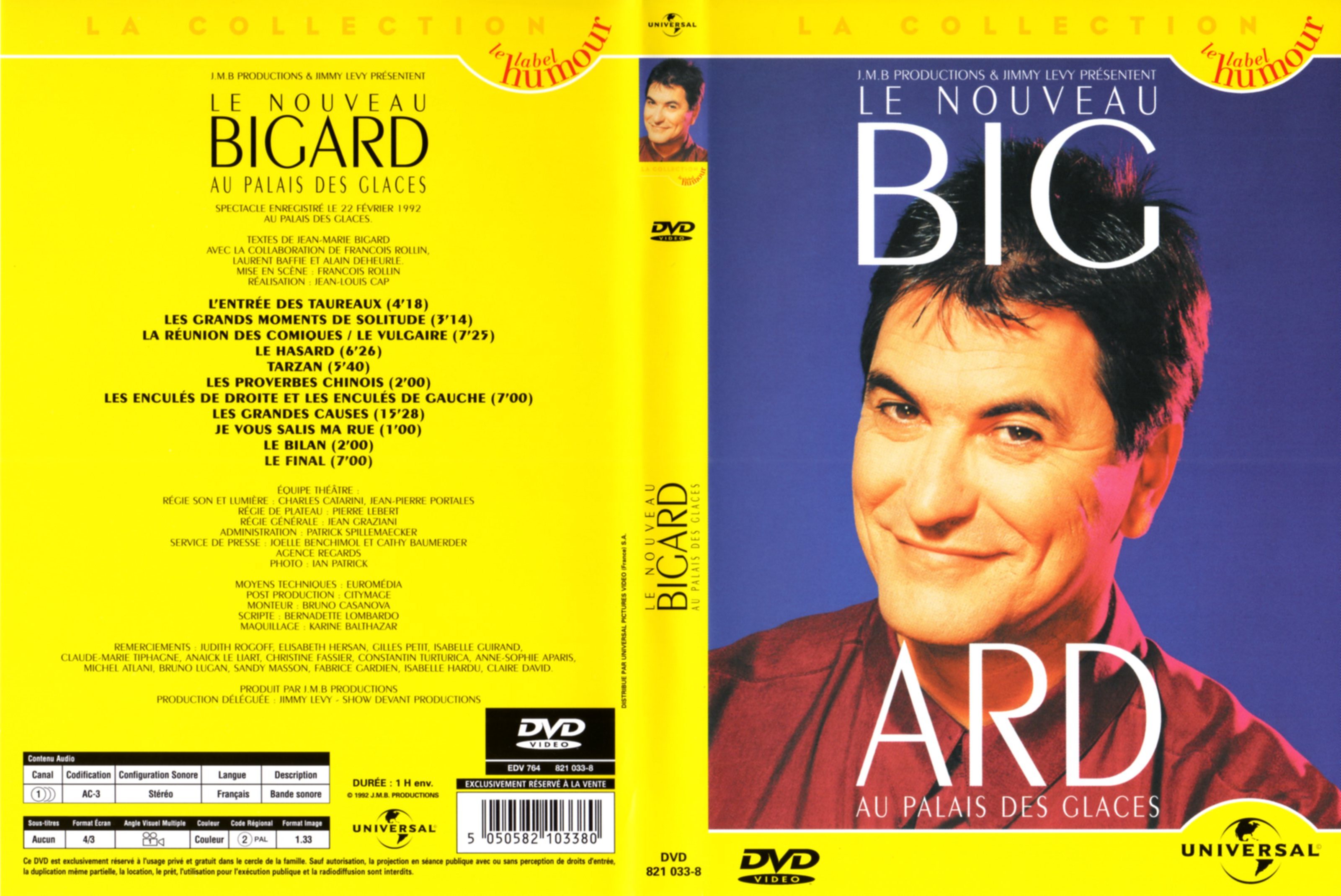 Jaquette DVD Bigard au palais des glaces