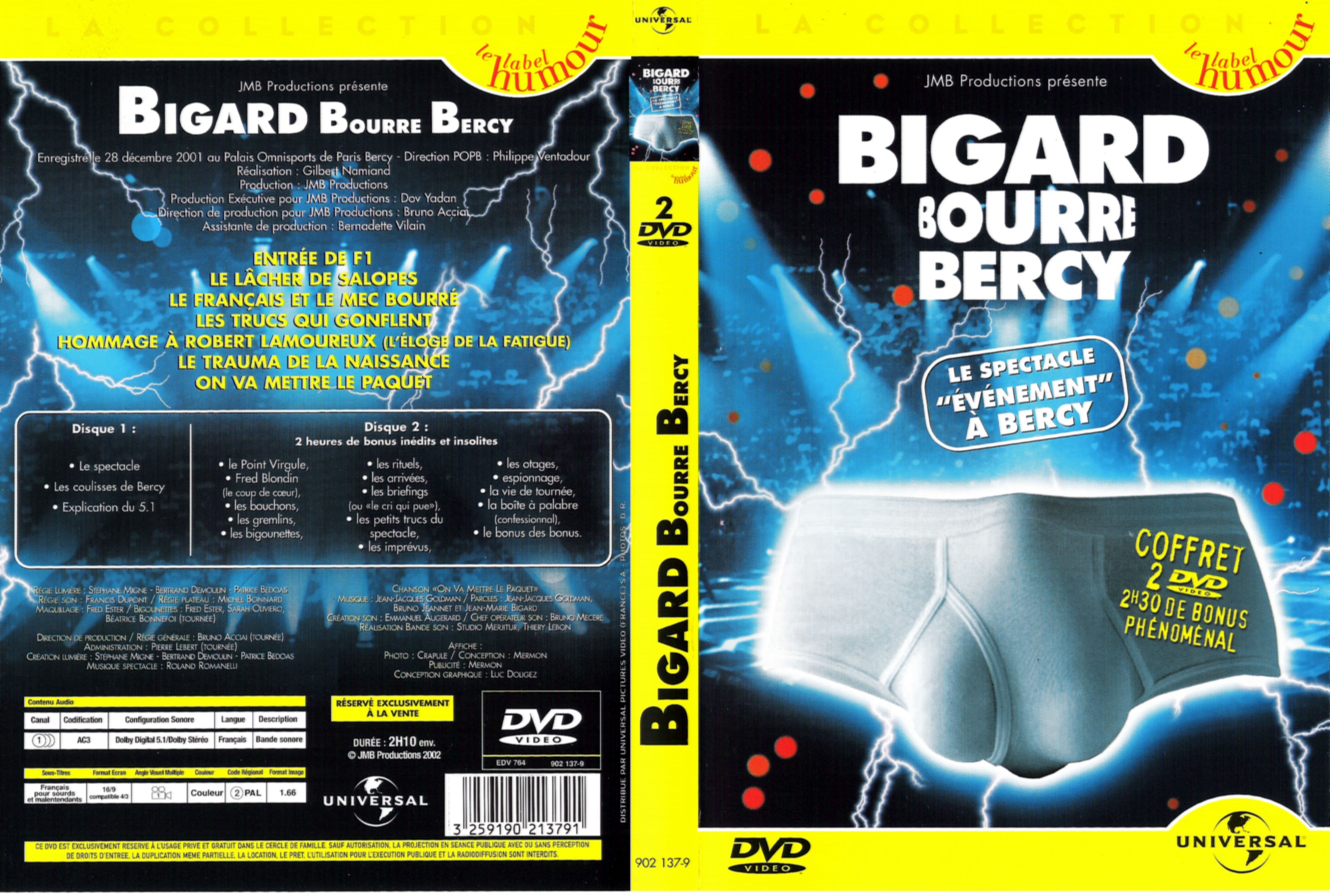 Jaquette DVD Bigard bourre Bercy