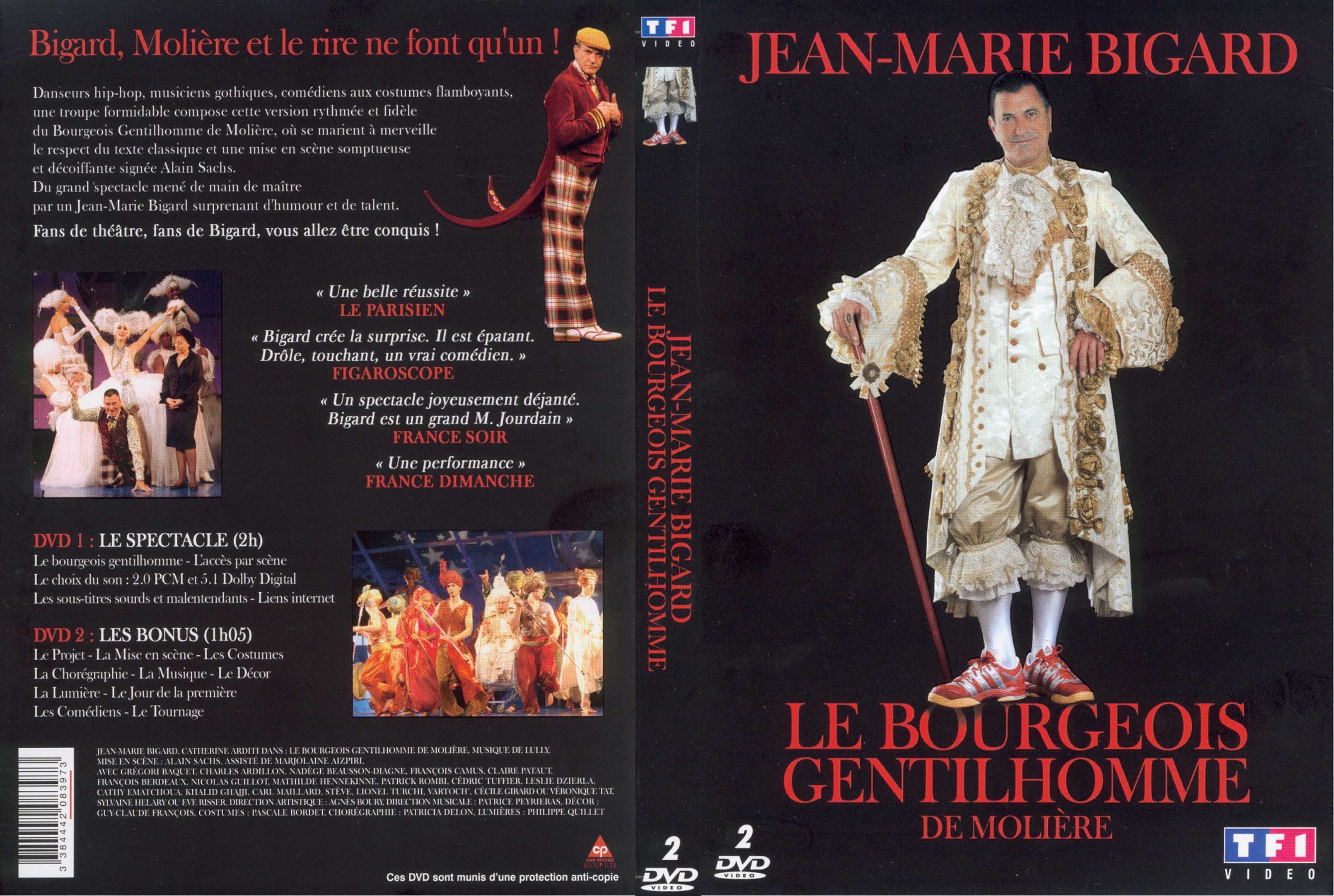 Jaquette DVD Bigard le bourgeois gentilhomme
