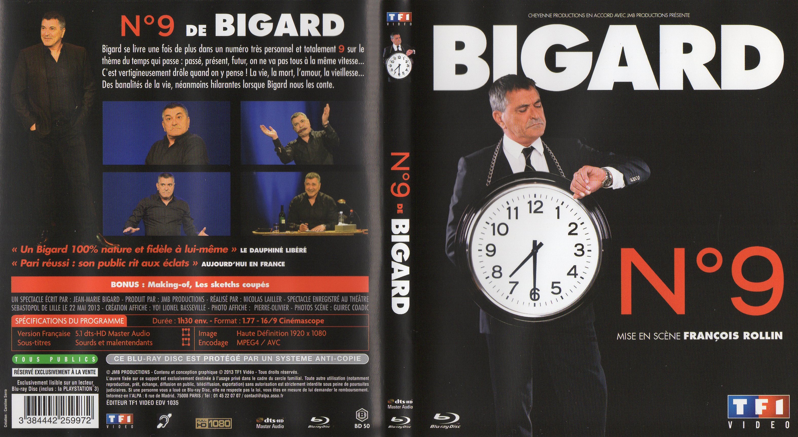 Jaquette DVD Bigard n9 (BLU-RAY)