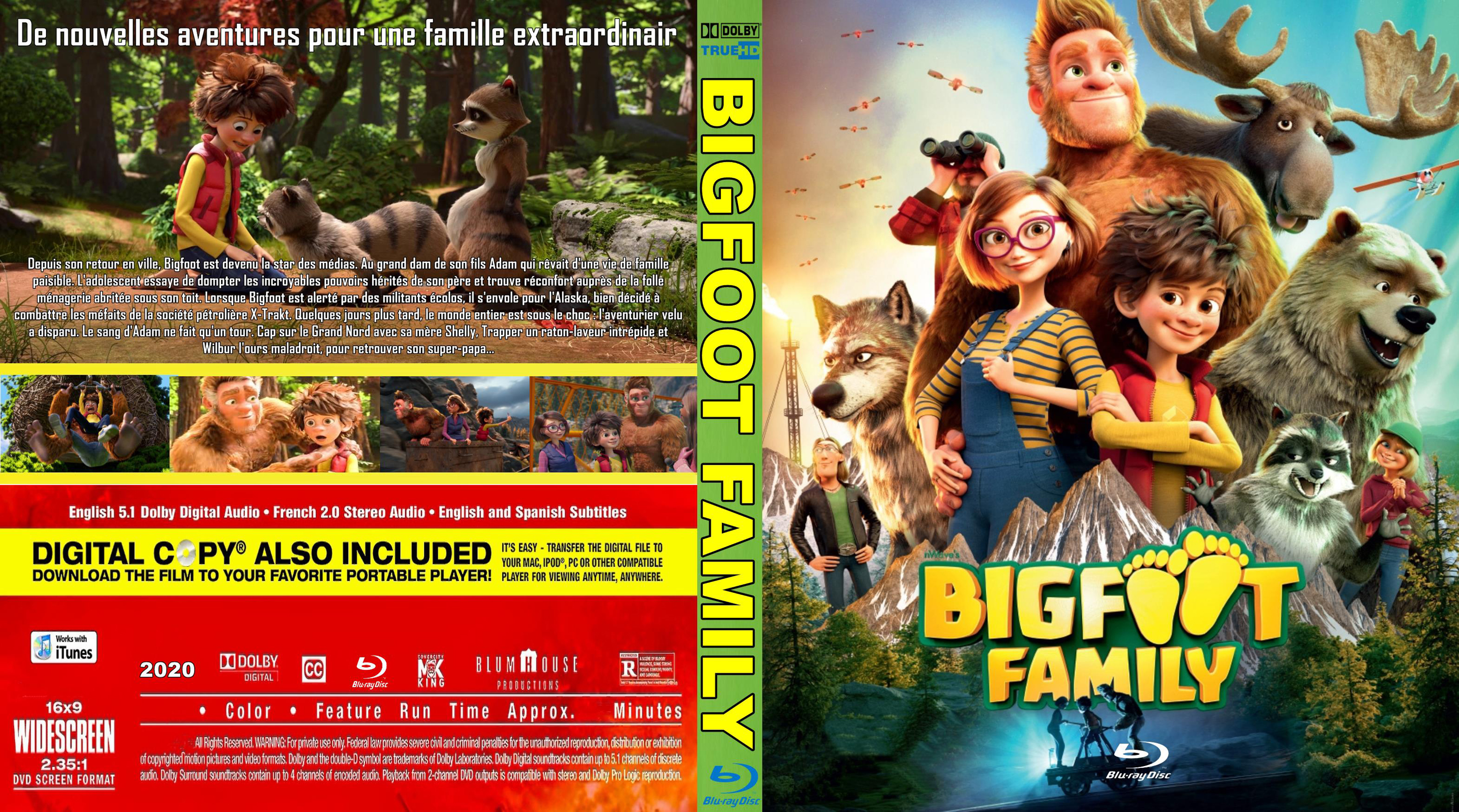 Jaquette DVD Bigfoot family custom (BLU-RAY)