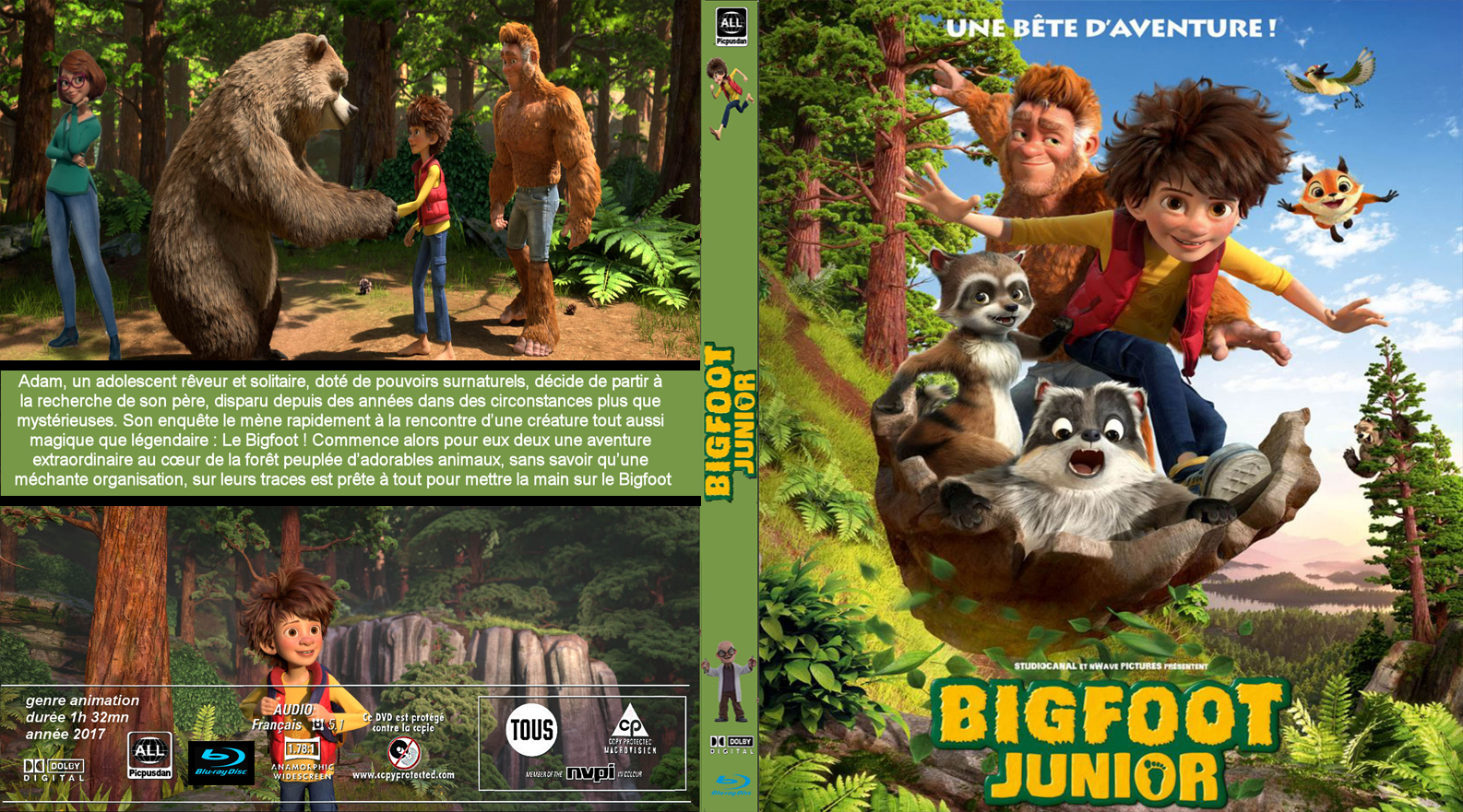 Jaquette DVD Bigfoot junior custom (BLU-RAY)