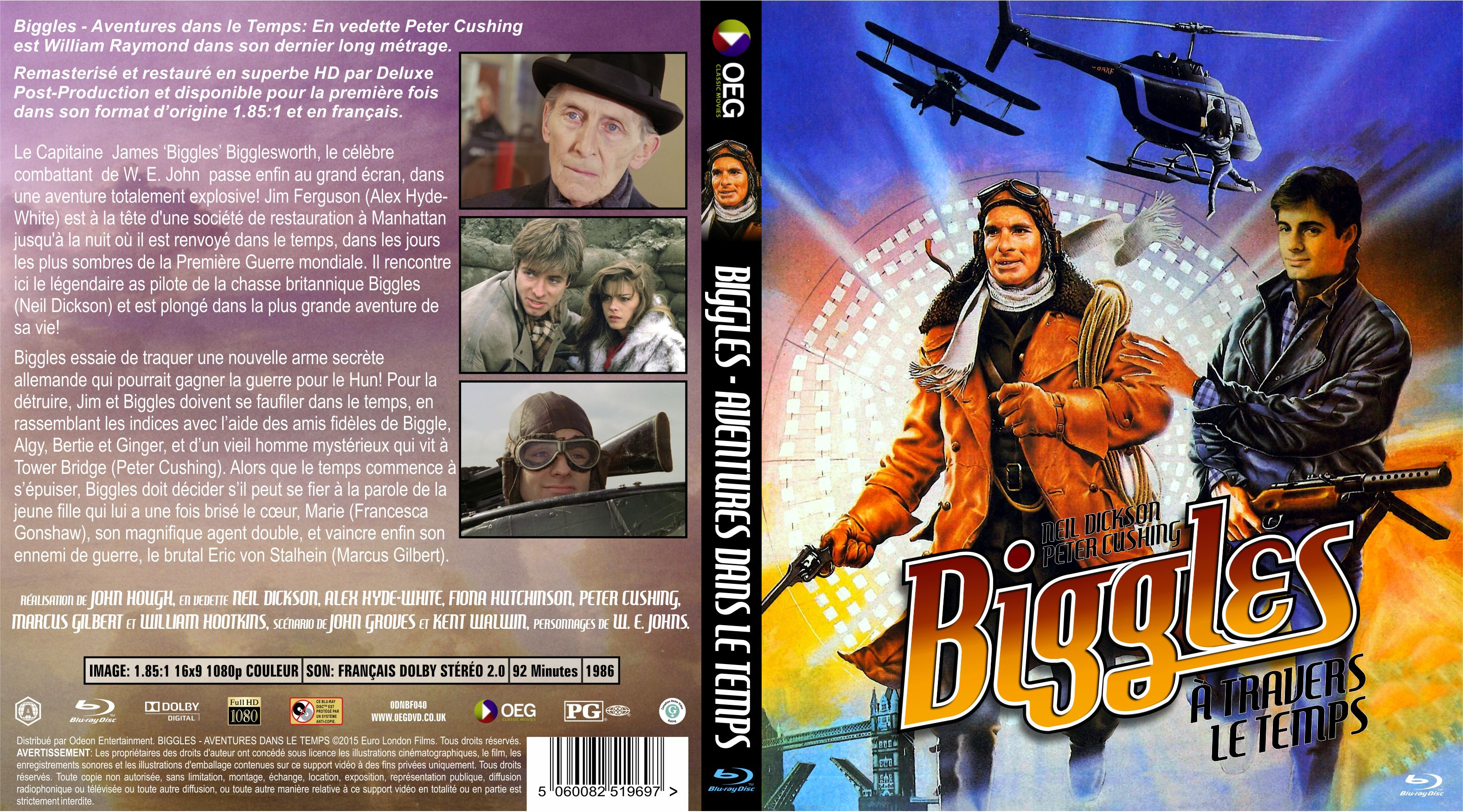 Jaquette DVD Biggles custom (BLU-RAY)