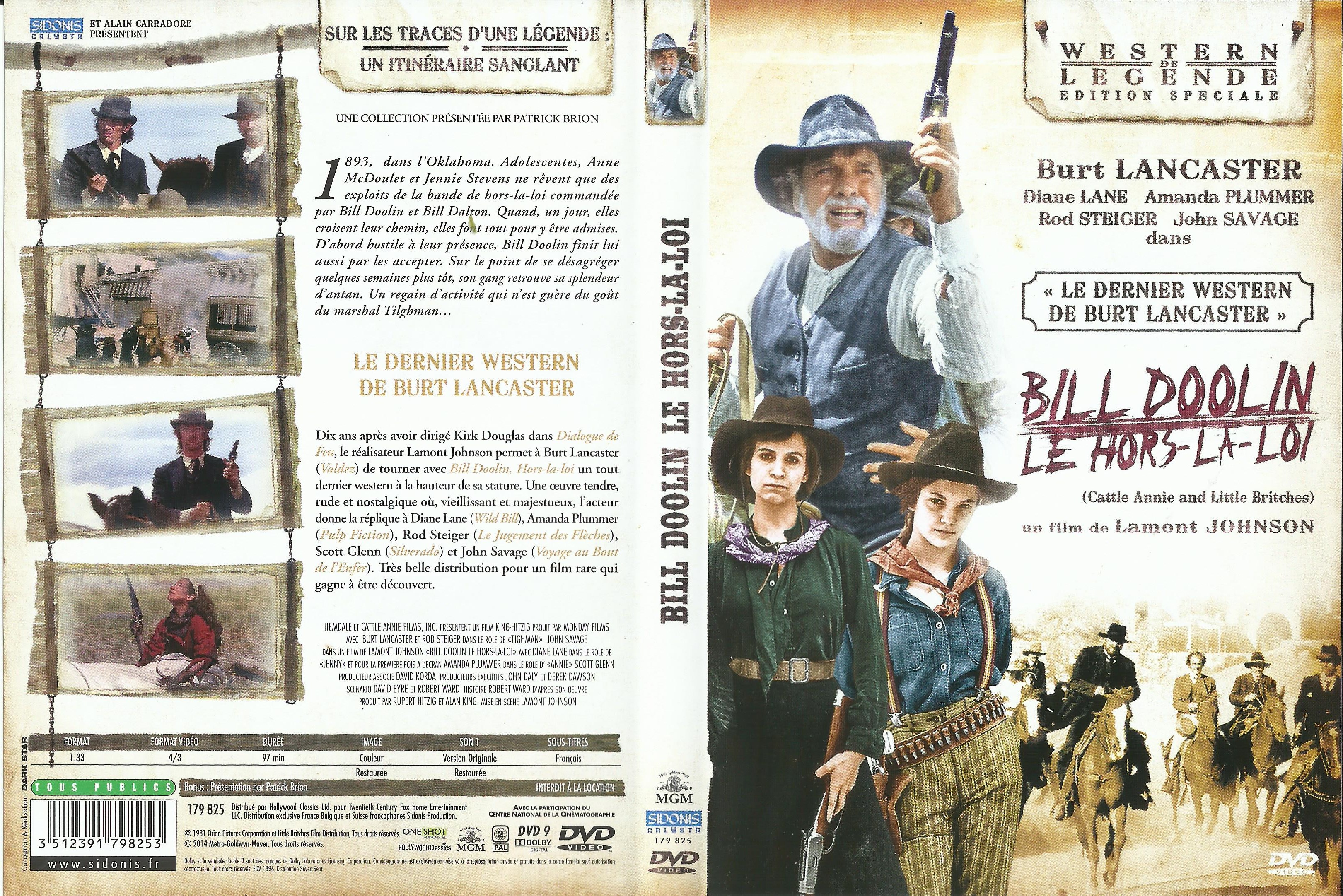 Jaquette DVD Bill Doolin le hors-la-loi