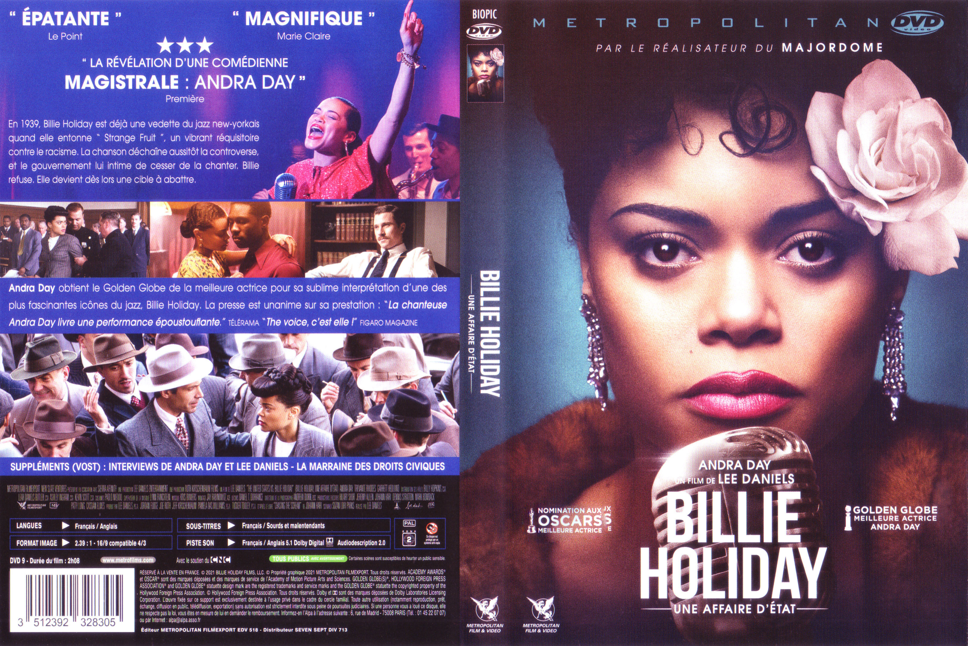 Jaquette DVD Billie Holiday