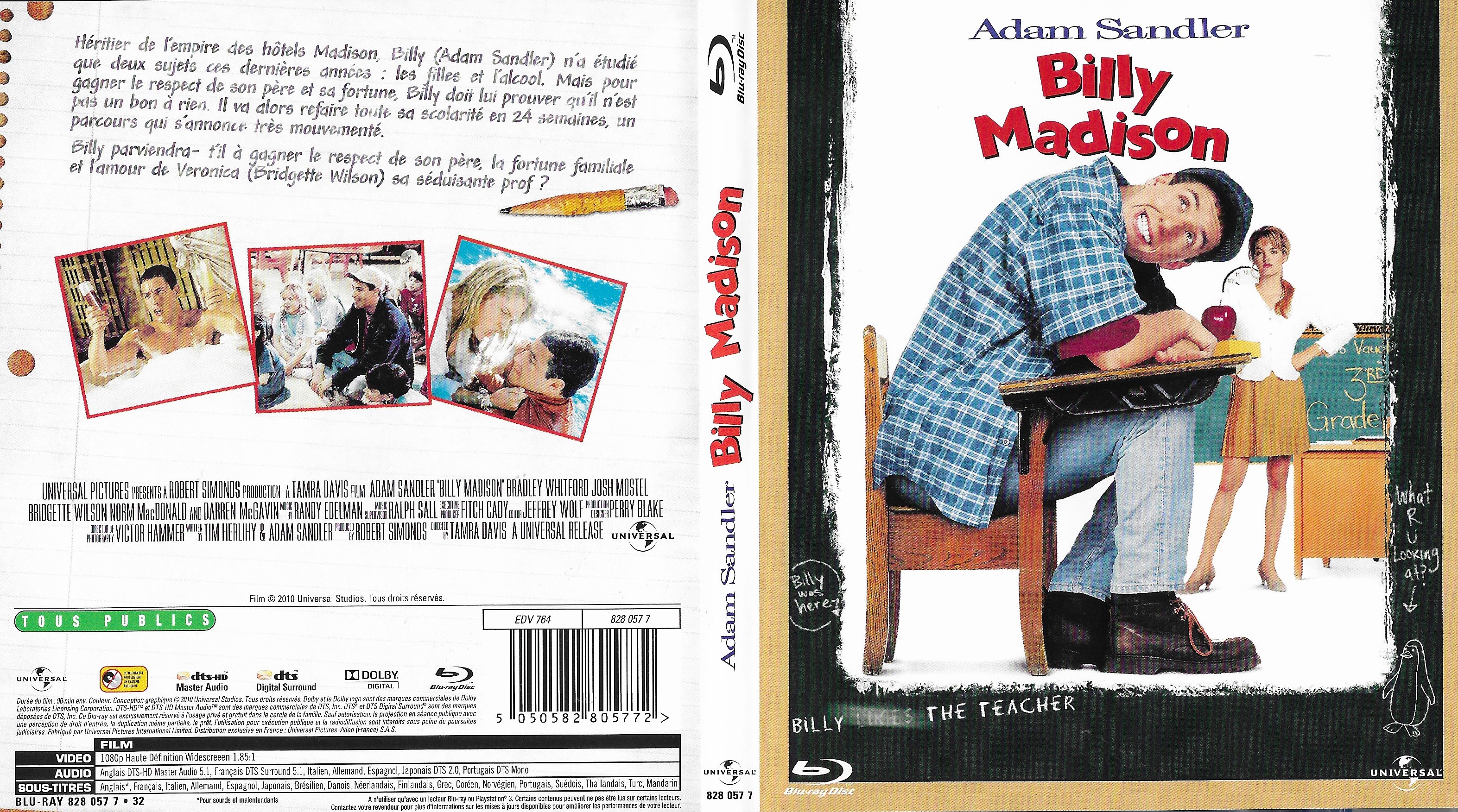 Jaquette DVD Billy Madison (BLU-RAY)