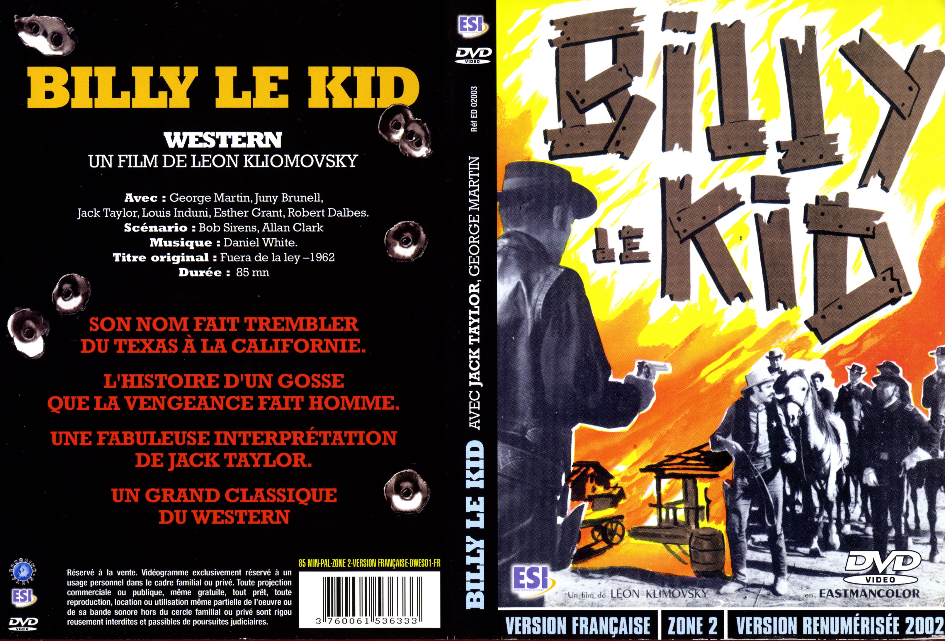 Jaquette DVD Billy le kid