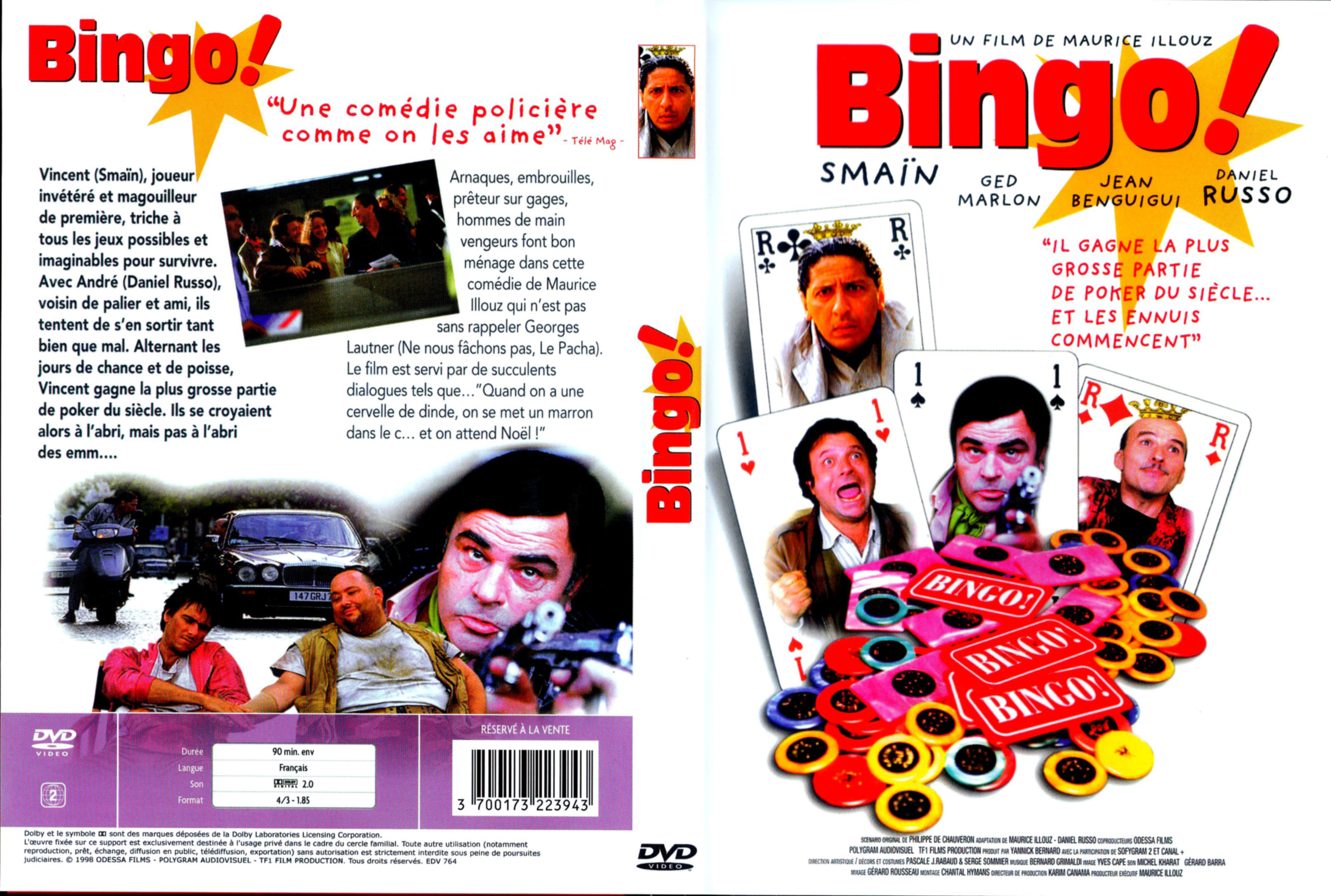 Jaquette DVD Bingo (1998)