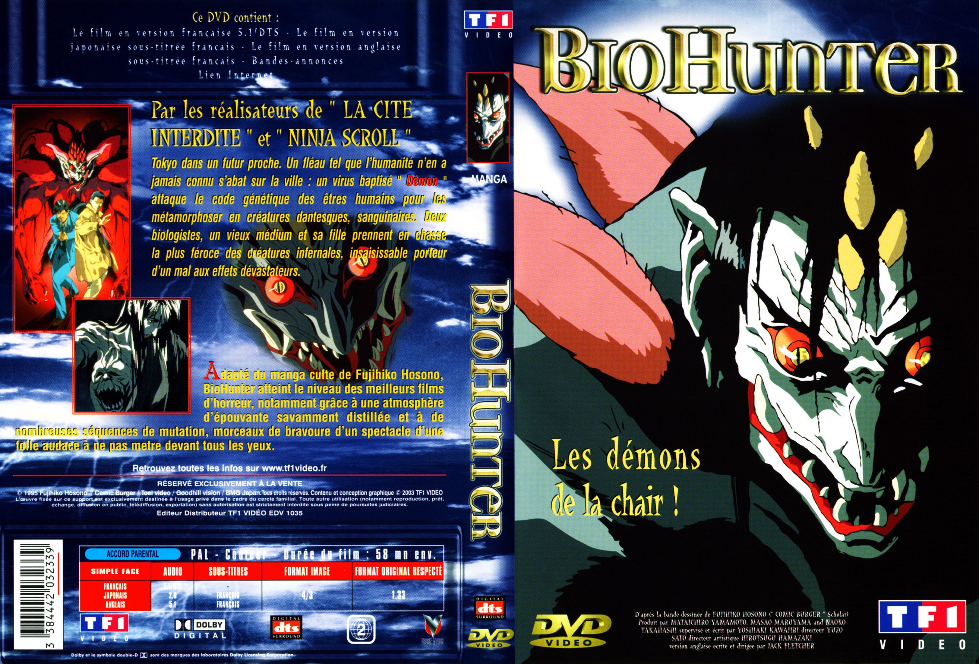 Jaquette DVD Biohunter