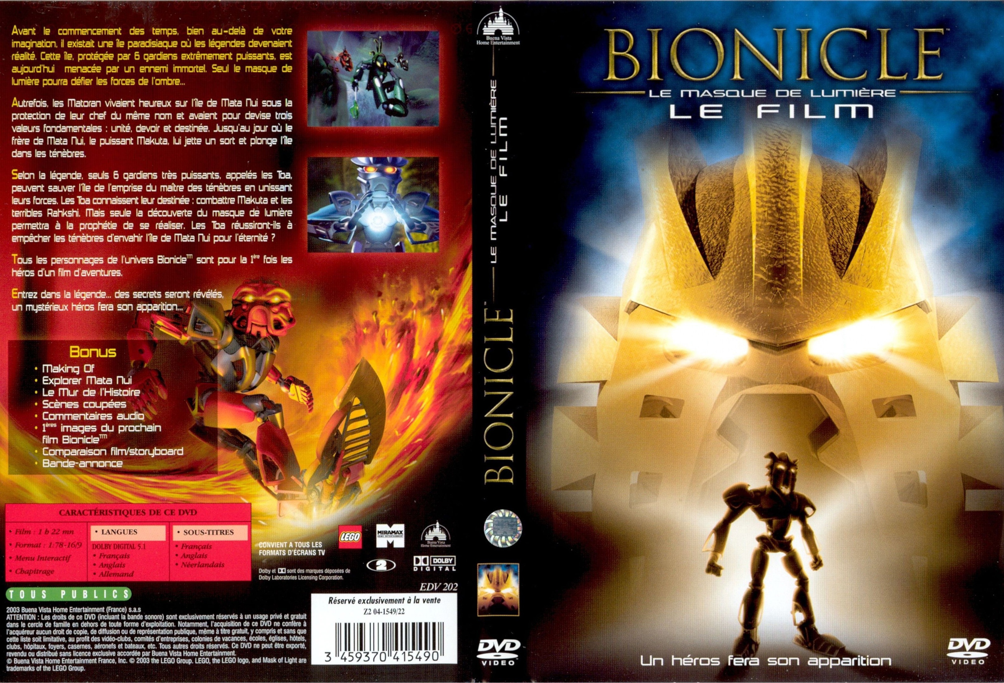 Jaquette DVD Bionicle