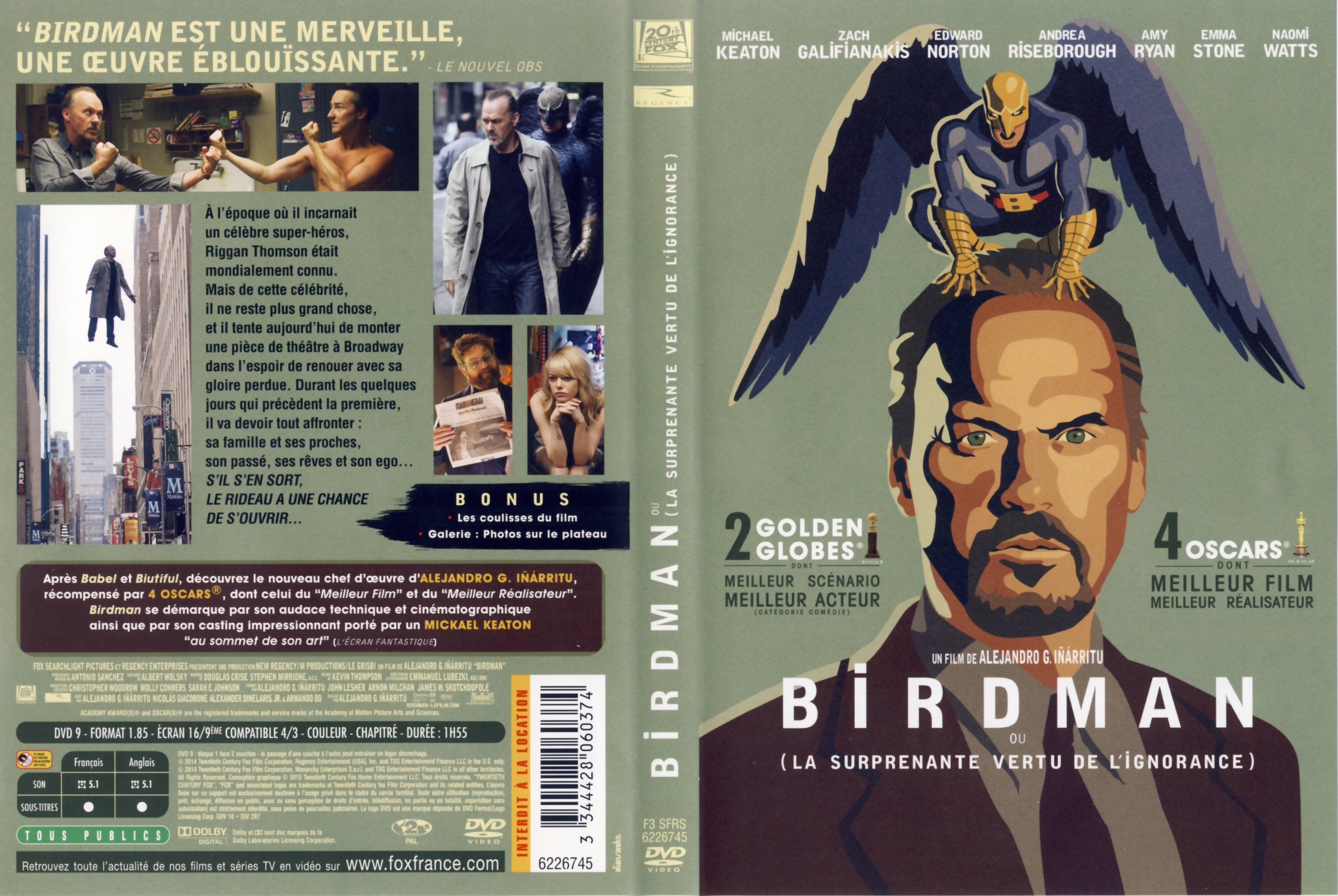 Jaquette DVD Birdman
