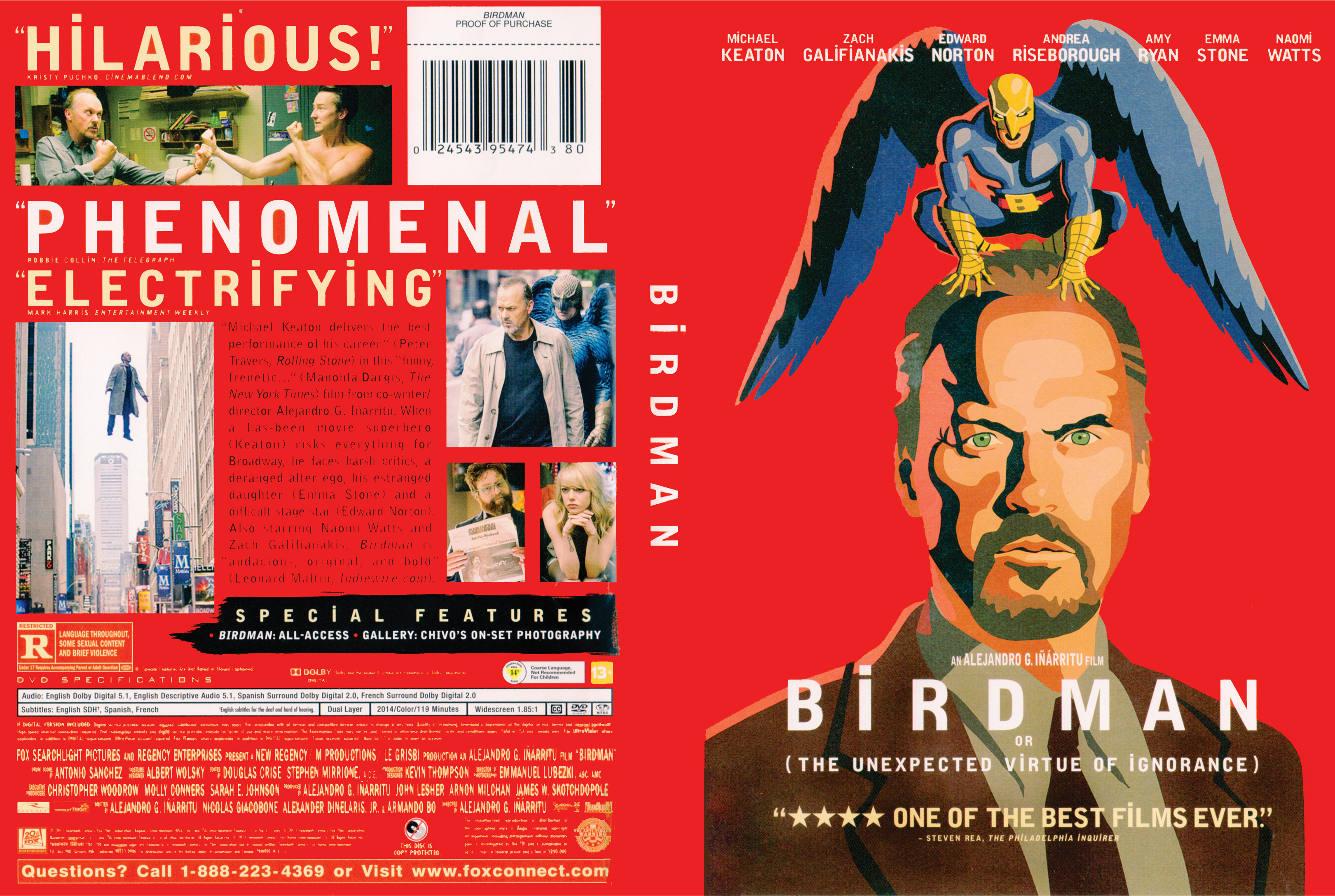 Jaquette DVD Birdman Zone 1