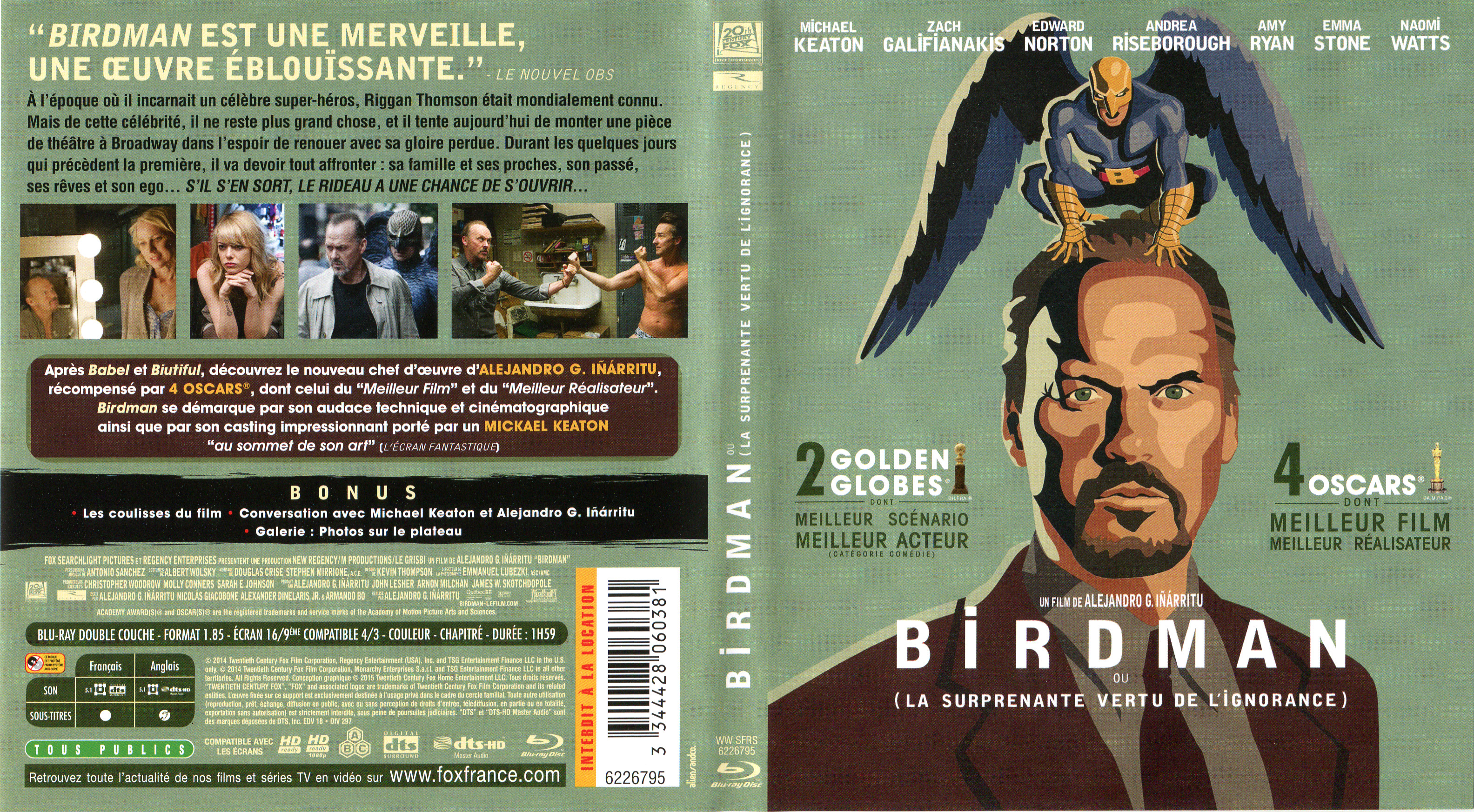 Jaquette DVD Birdman (BLU-RAY)