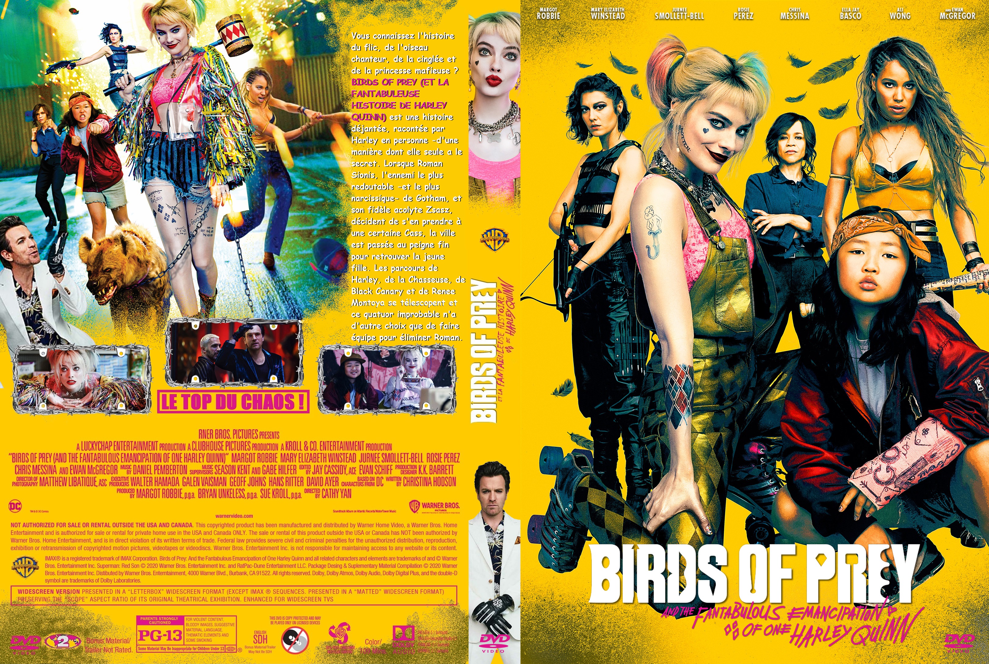 Jaquette DVD Birds of Prey et la Fantabuleuse Histoire de Harley Quinn  custom v2