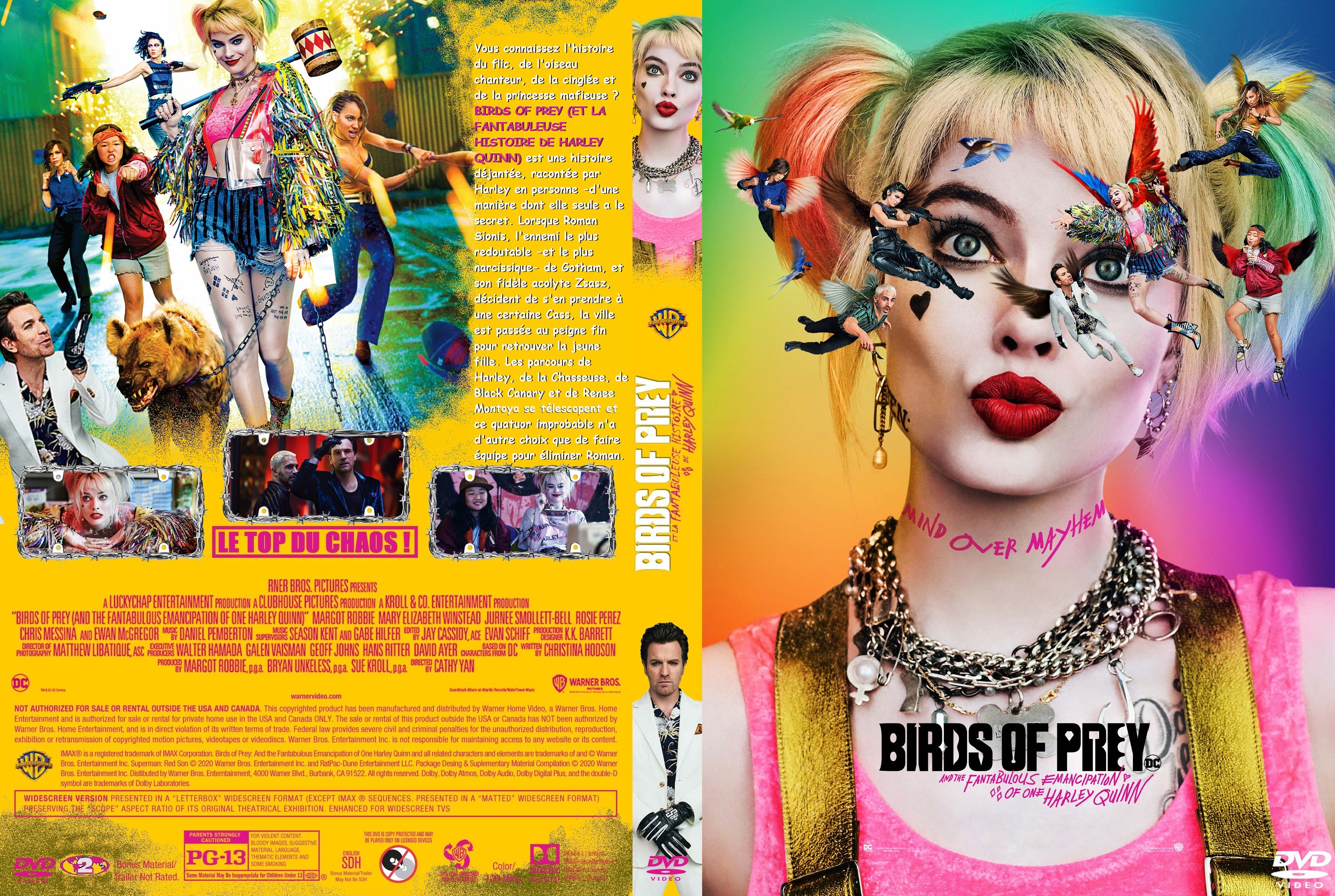 Jaquette DVD Birds of Prey et la Fantabuleuse Histoire de Harley Quinn  custom v3