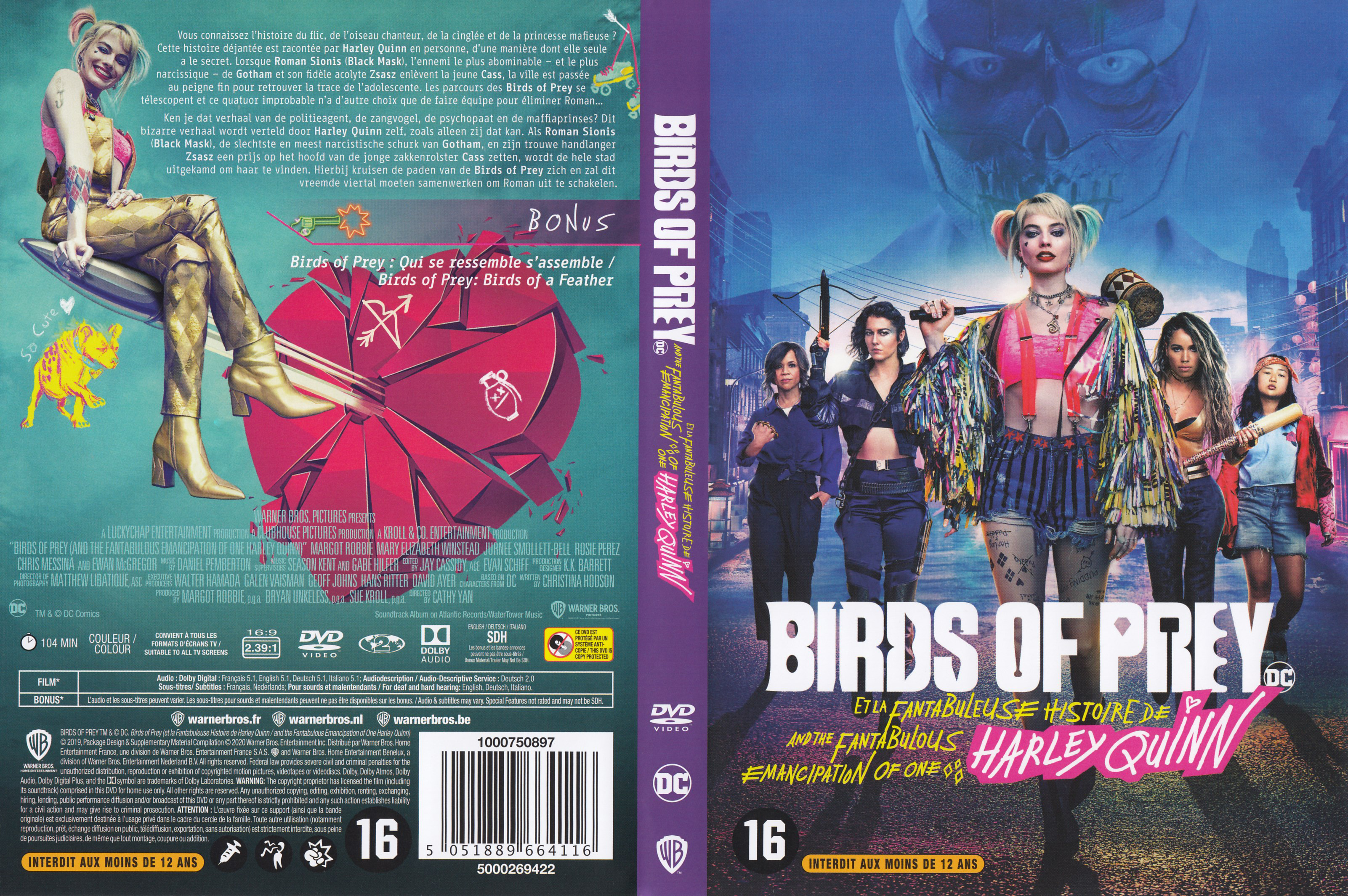 Jaquette DVD Birds of prey et la fabuleuse histoire de Harley