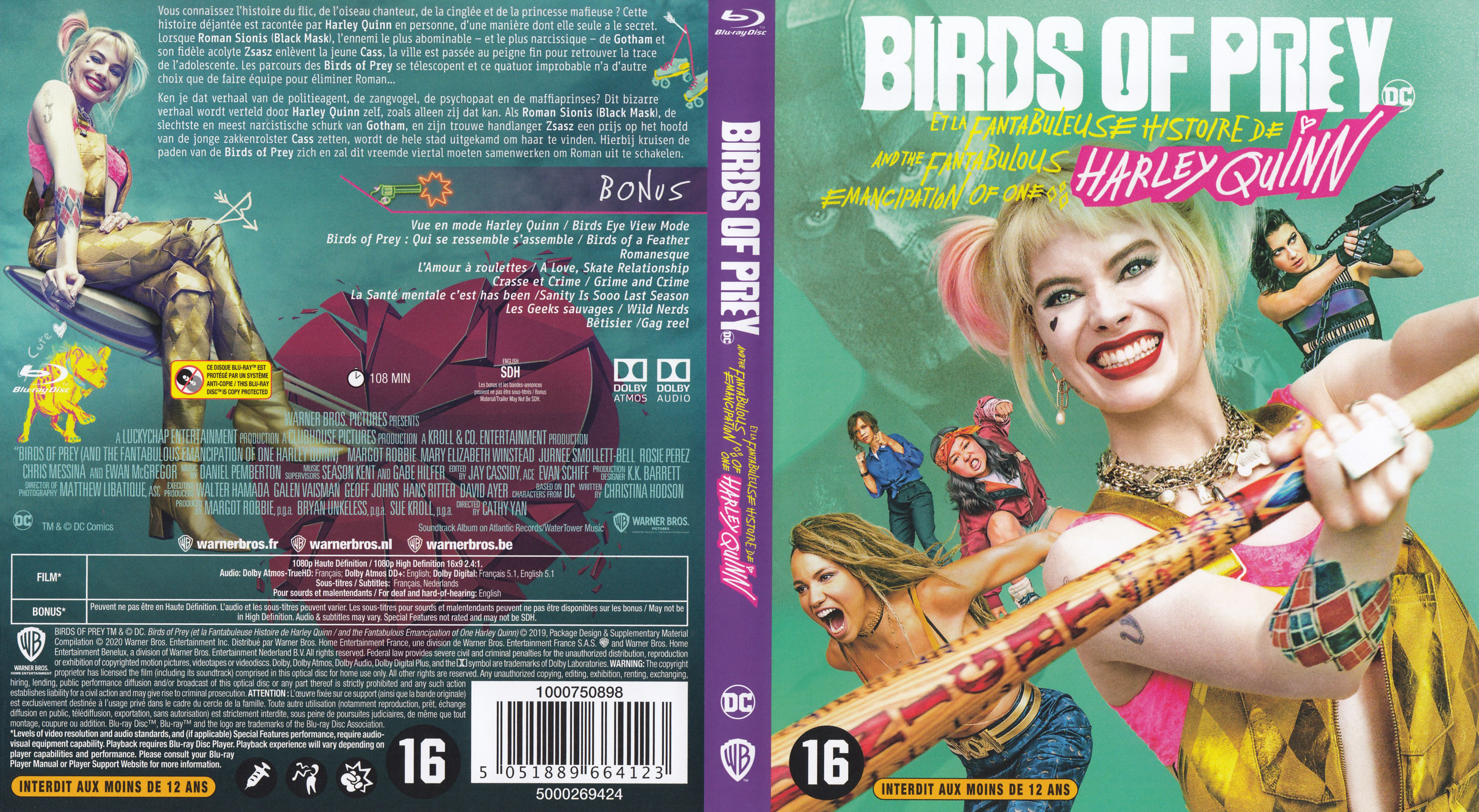 Jaquette DVD Birds of prey et la fabuleuse histoire de Harley (BLU-RAY)
